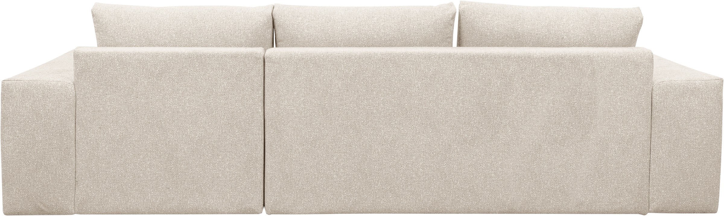 WERK2 Ecksofa »Rozzana Design Ecksofa mit hohem Komfort, zeitlos & elegant, L-Form,«, in kuschelweichen Trendstoffen Cord, Breitcord und Plüsch