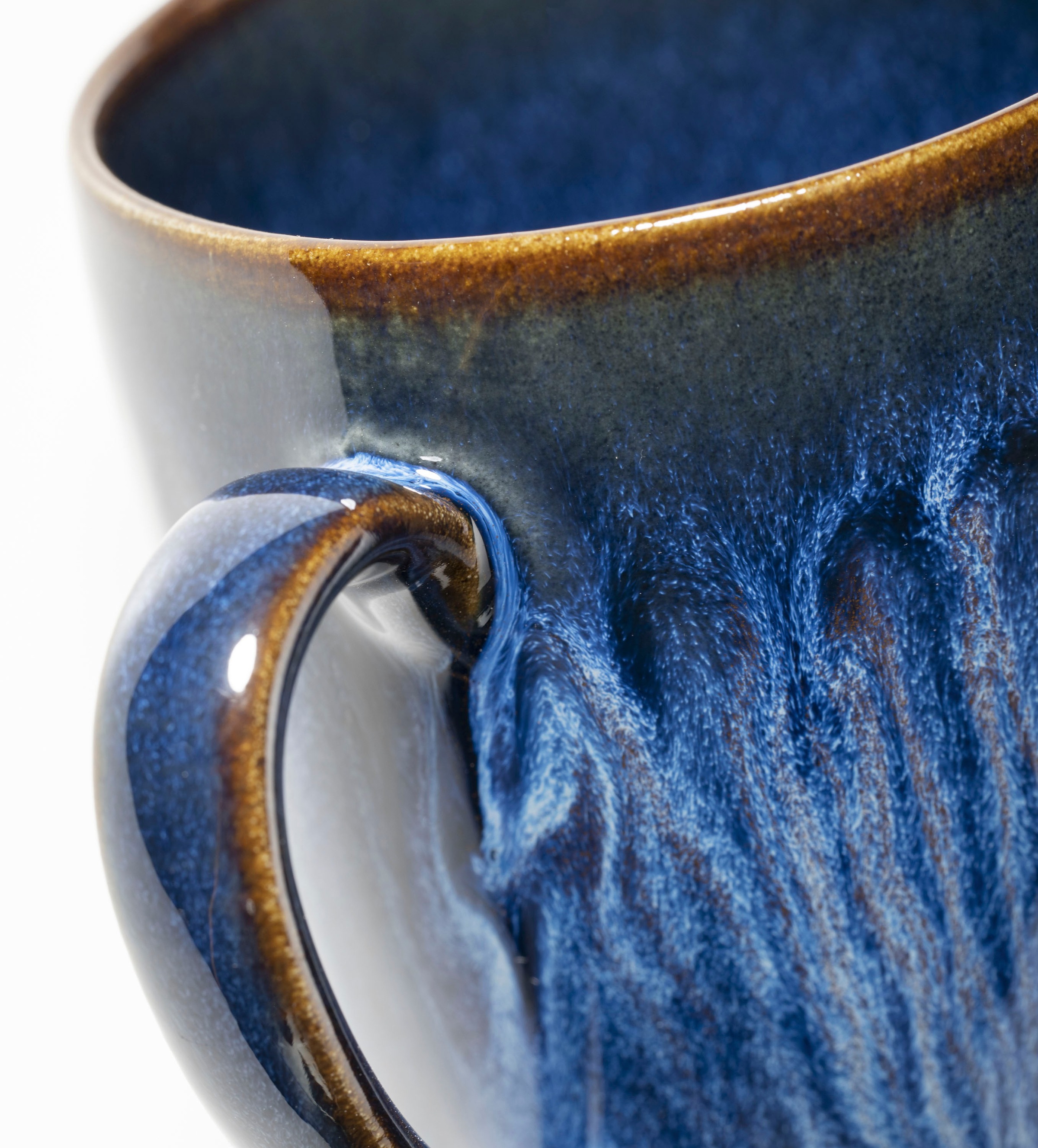 gipfelstück Becher "Eisfall" Scandi-Style, Reaktivglasur, jedes Stück ein U günstig online kaufen