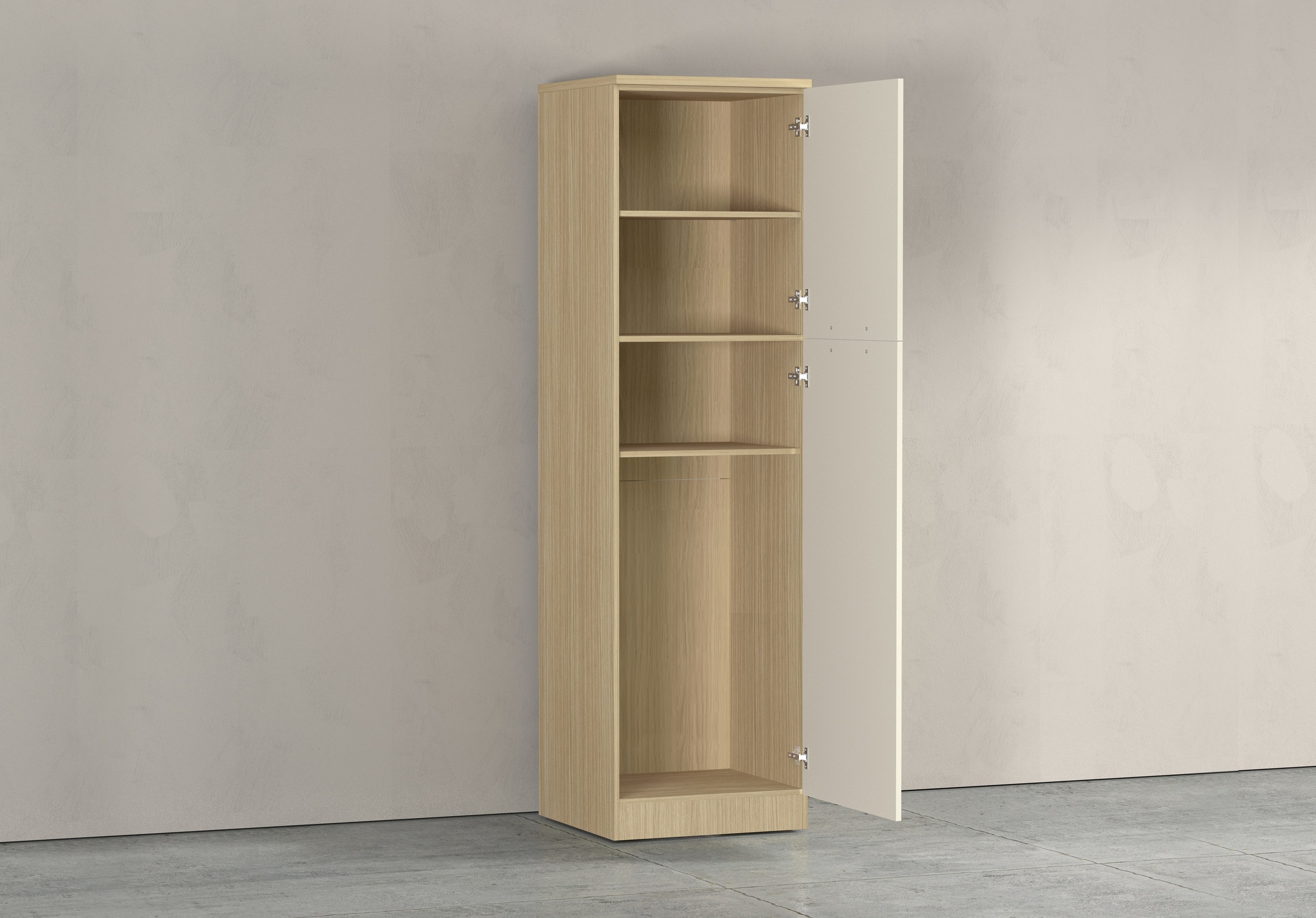 KOCHSTATION Vorratsschrank »Luna, Hochschrank, Küchenvorratsschrank, Speiseschrank, Made in Italy« B/T/H: 60×60×214,5 cm, mit 6 großzügigen Fächern