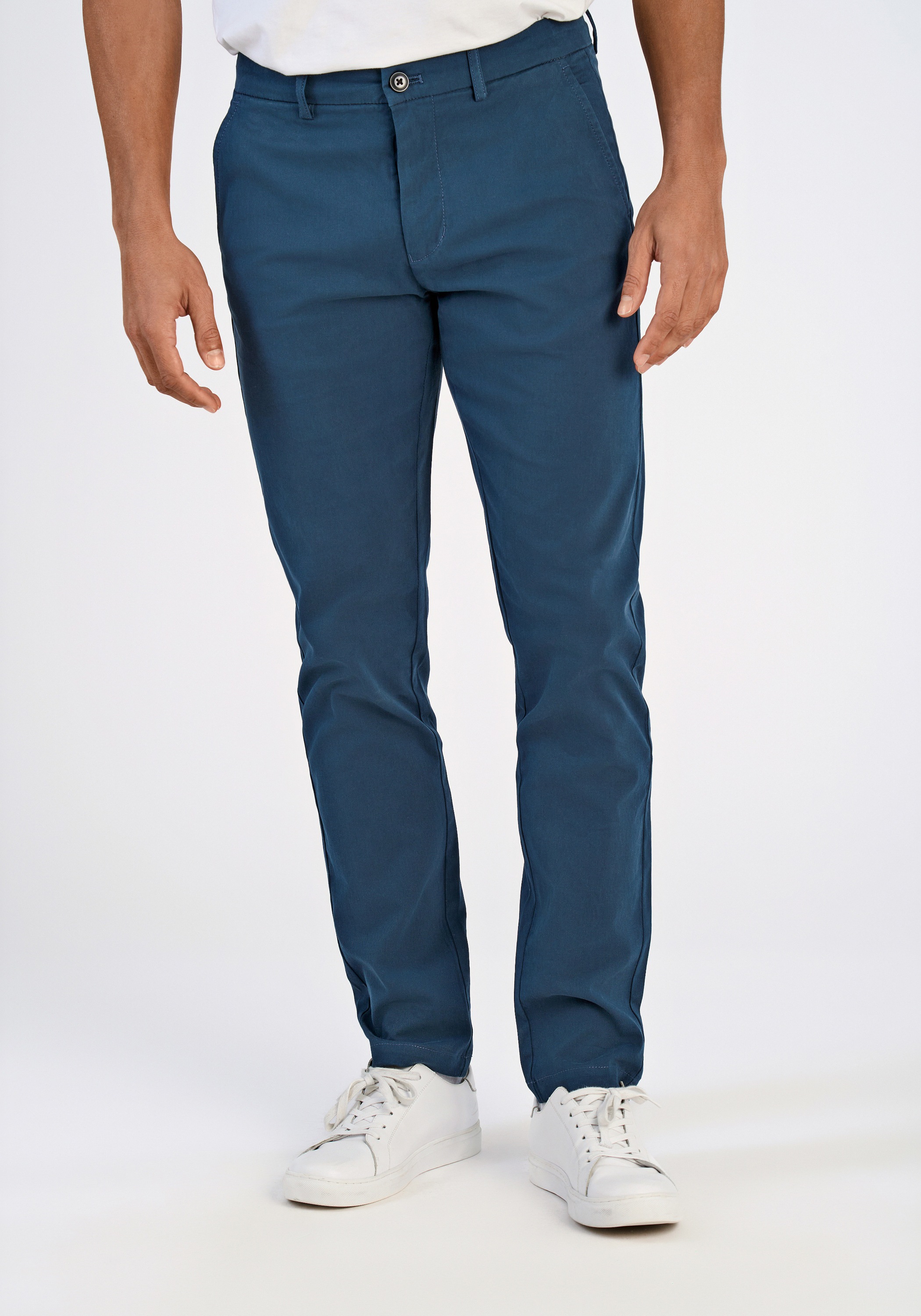 LINDBERGH Herren Chinos "Lindbergh Chino", blau, Gr. 40, Obermaterial: 98% Baumwolle, 2% Elasthan, Hosen
