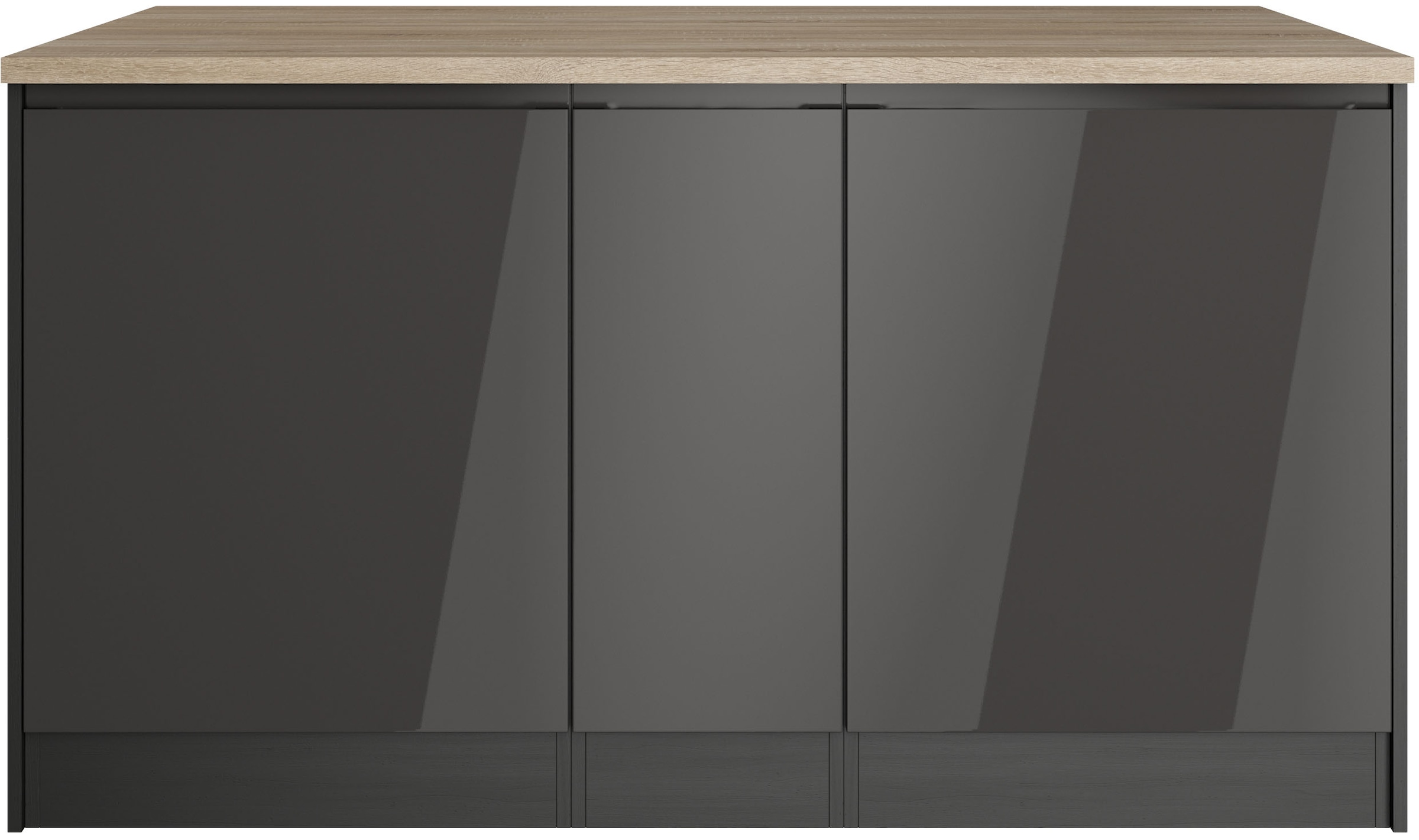 HELD MÖBEL Kücheninsel »Virginia«, Breite 153 cm, MDF-Fronten, Flaschenregal