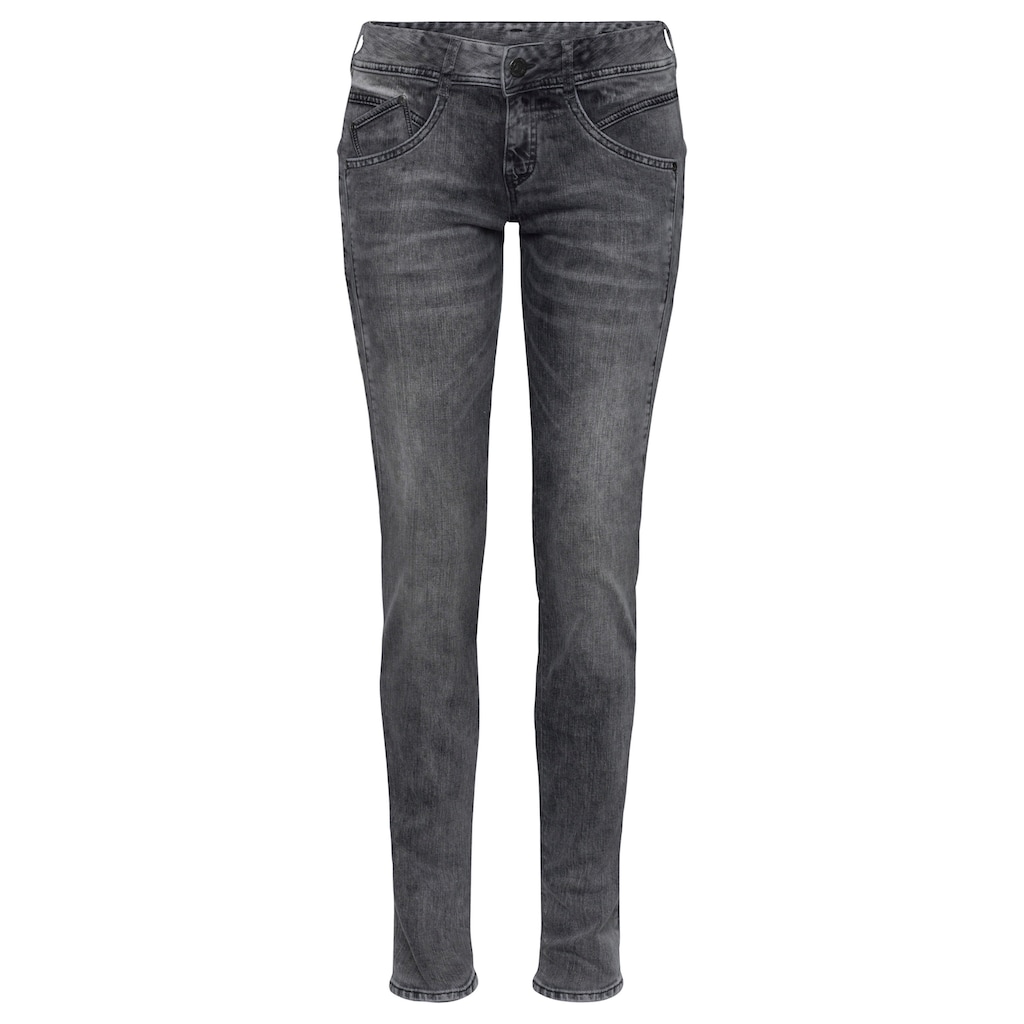 Herrlicher Slim-fit-Jeans »GINA SLIM POWERSTRETCH«, mit seitlichem Keileinsatz