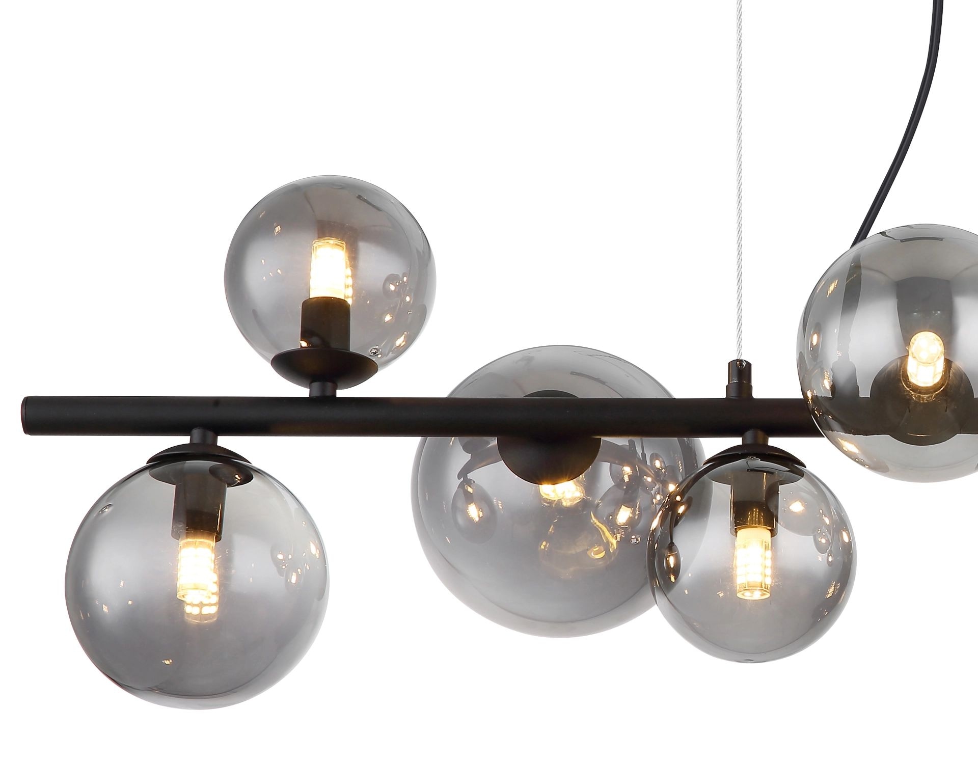 GLOBO LIGHTING LED-Hängeleuchte »RIHA«, Leuchtmittel G9 | Leuchtmittel wechselbar, Deckenlampe, Glas, Design Leuchte, Wohnzimmer, Esszimmer