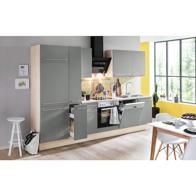 OPTIFIT Küchenzeile »Bern«, Breite 300 cm, wahlweise mit E-Geräten, höhenverstellbare  Füße | BAUR