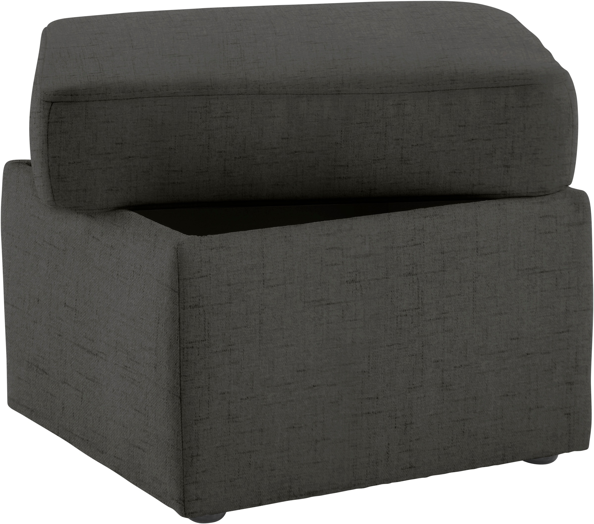 SIT & MORE Melissa Storage Ottoman Anthracite 60x48x60cm 3