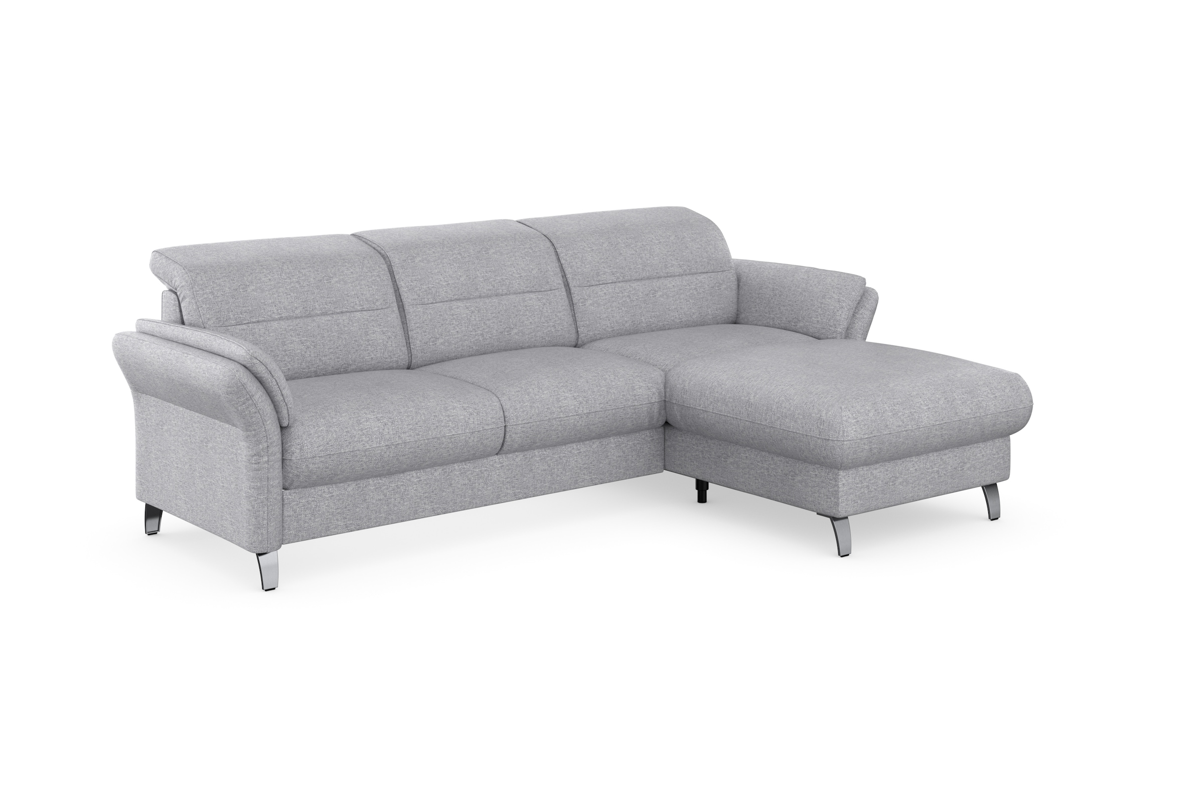 sit&more Ecksofa »Grenoble L-Form mit Federkern«, wahlweise mit Bettfunktion, Bettkasten, Arm- und Kopfteilverstellung