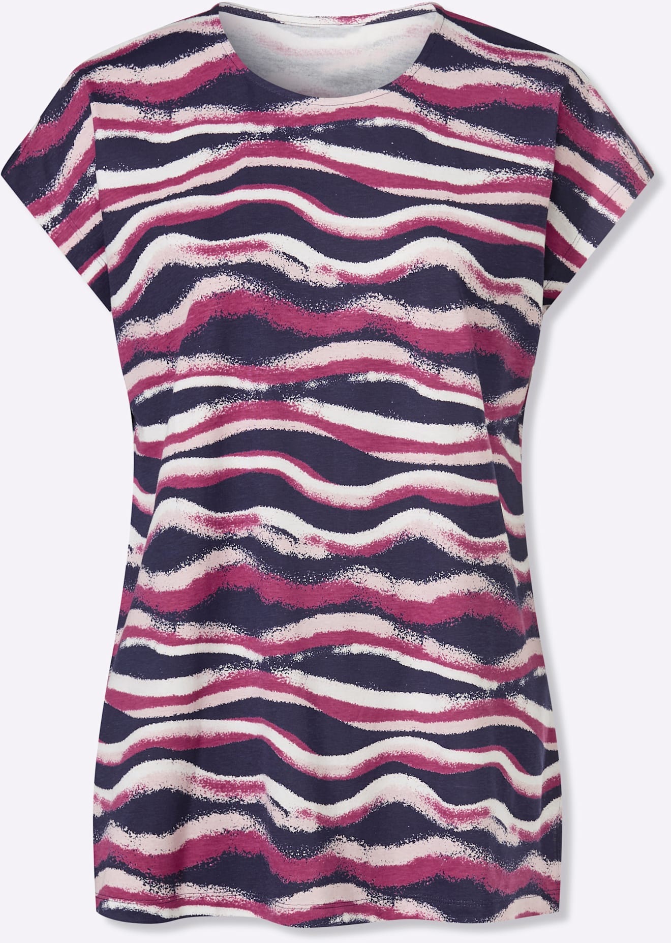 Classic Basics Women's Crew Neck T-Shirt Heather Blue/Multicolor 44 3
