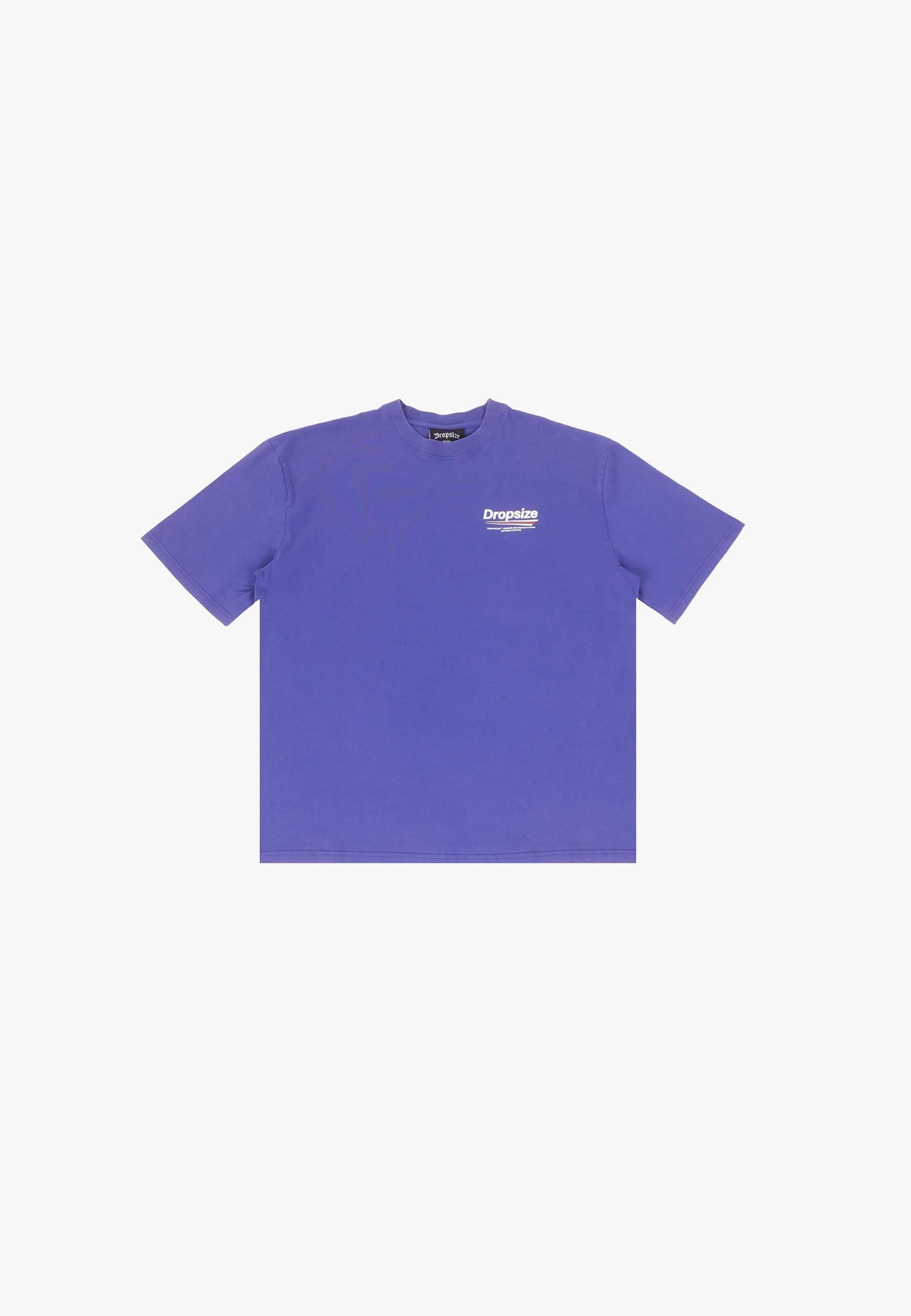 Dropsize T-Shirt "Dropsize HEAVY OVERSIZE THREE LINES BLUE T-SHIRT" 1 Stk. günstig online kaufen