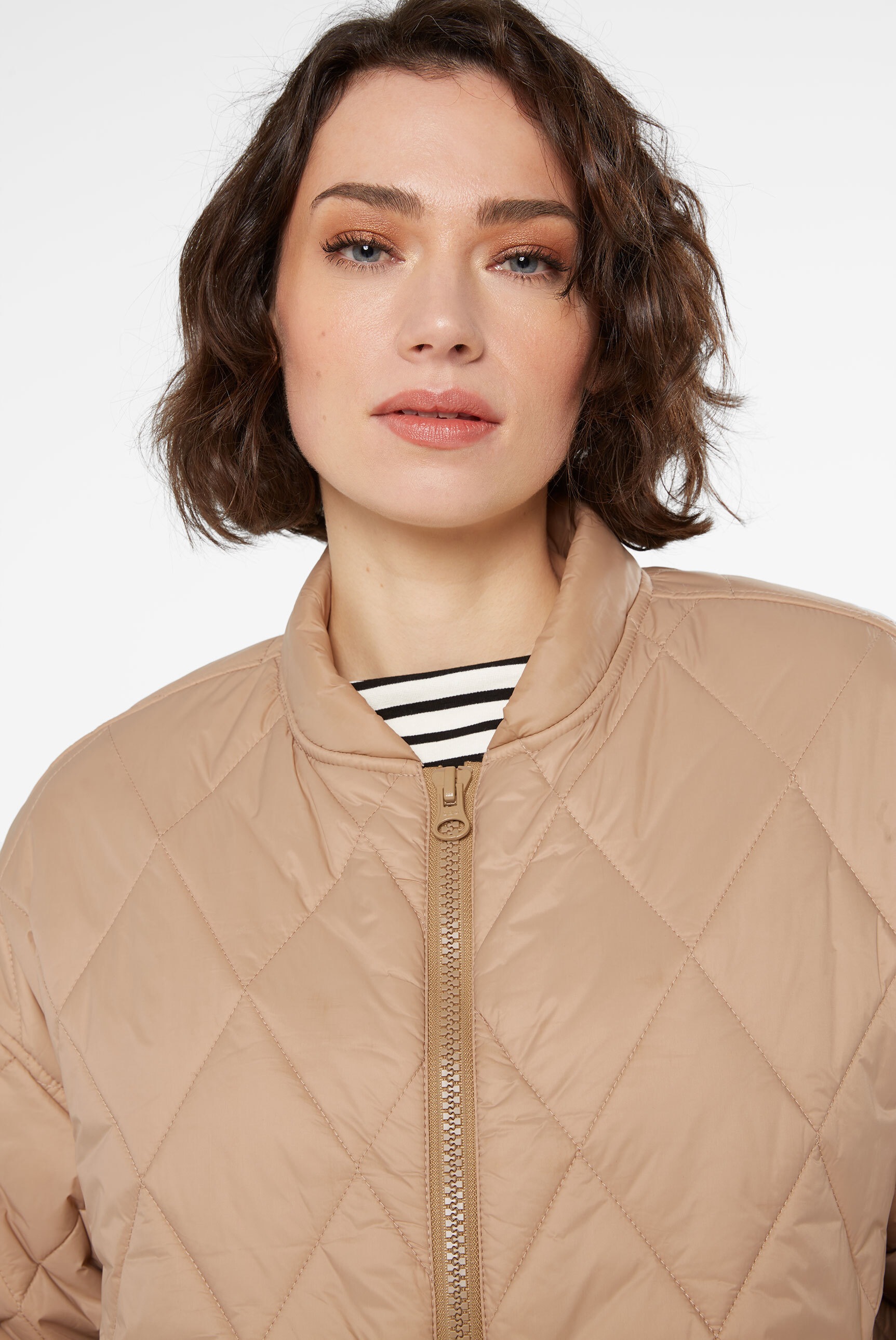 SENSES.THE LABEL Outdoorjacke ohne Kapuze mit Elastikbündchen