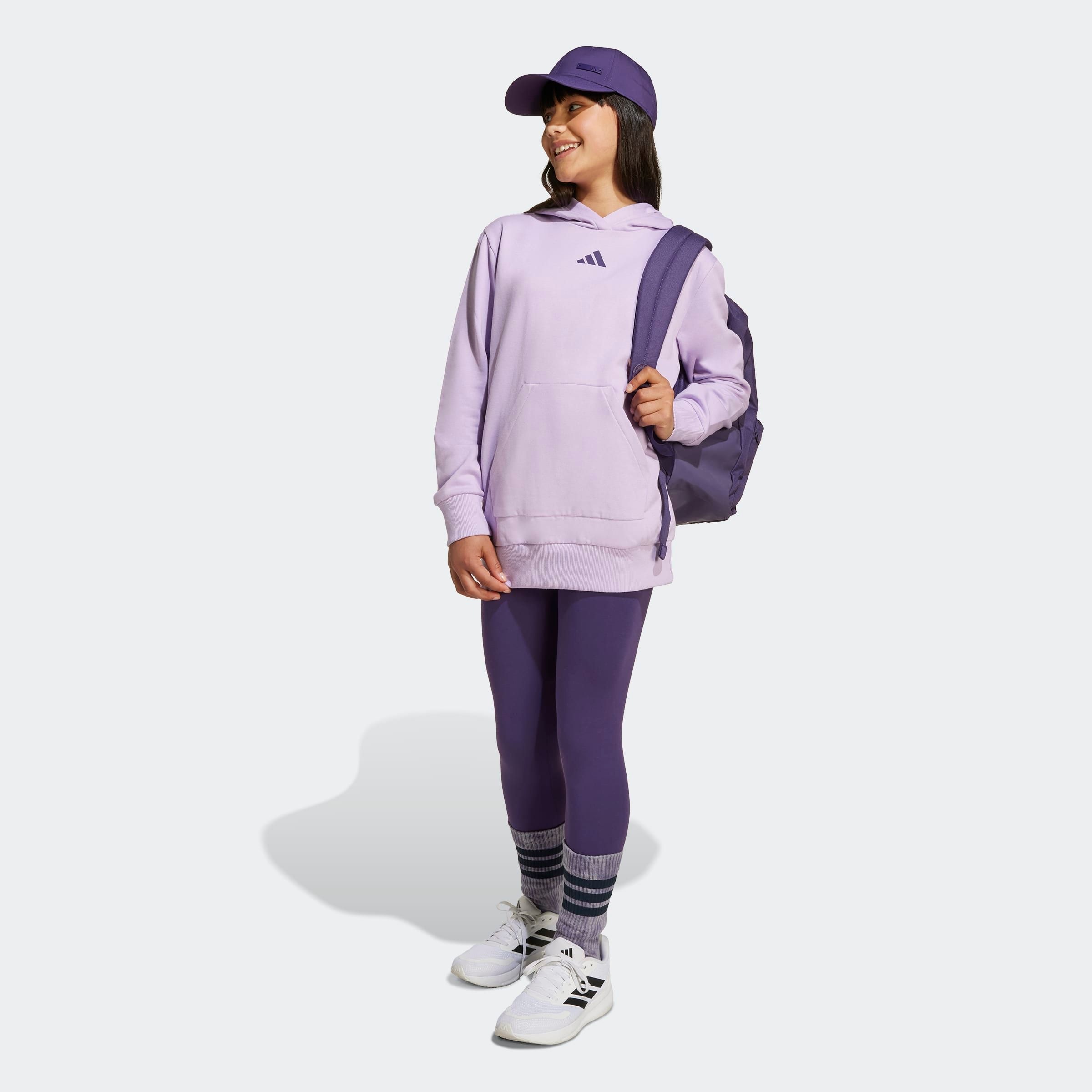 Jungen Trainingsanzug "JG SWTP FL TS"powder plum, aurora plum meliert, Gr. 170, ADIDAS SPORTSWEAR, Obermaterial: 70% Baumwolle, 30% Polyester.