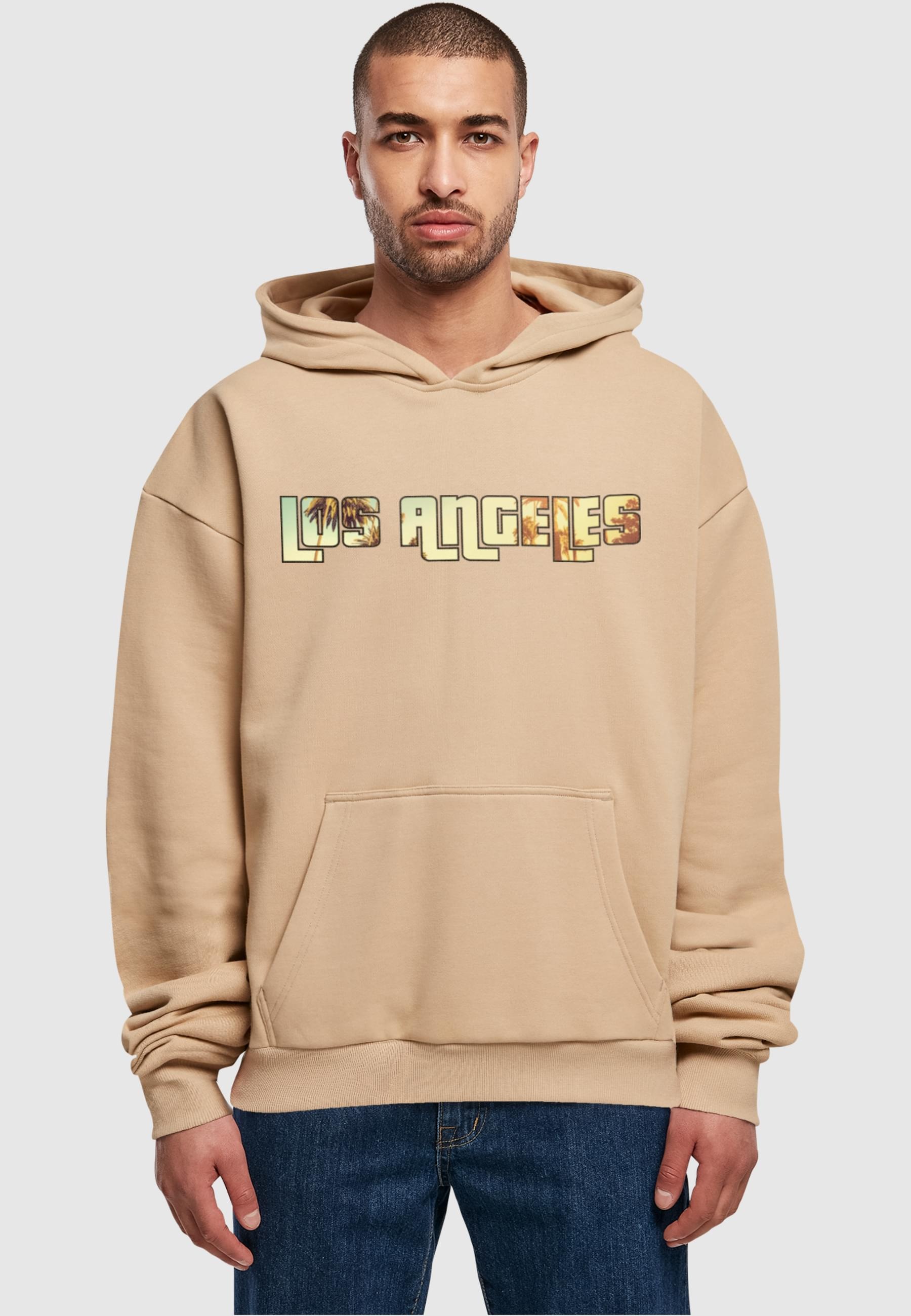 Merchcode Kapuzensweatshirt »Merchcode Herren Grand Los Angeles Ultra Heavy Hoody«, (1 tlg.)