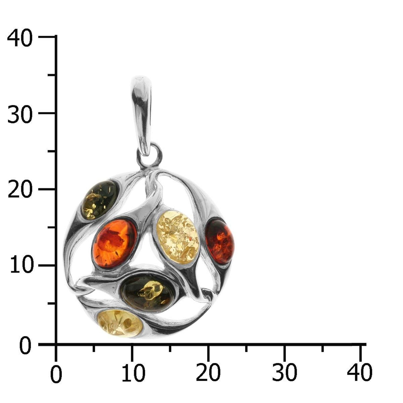 OSTSEE-SCHMUCK Kettenanhänger »- Stina - Silber 925/000 - Bernstein«