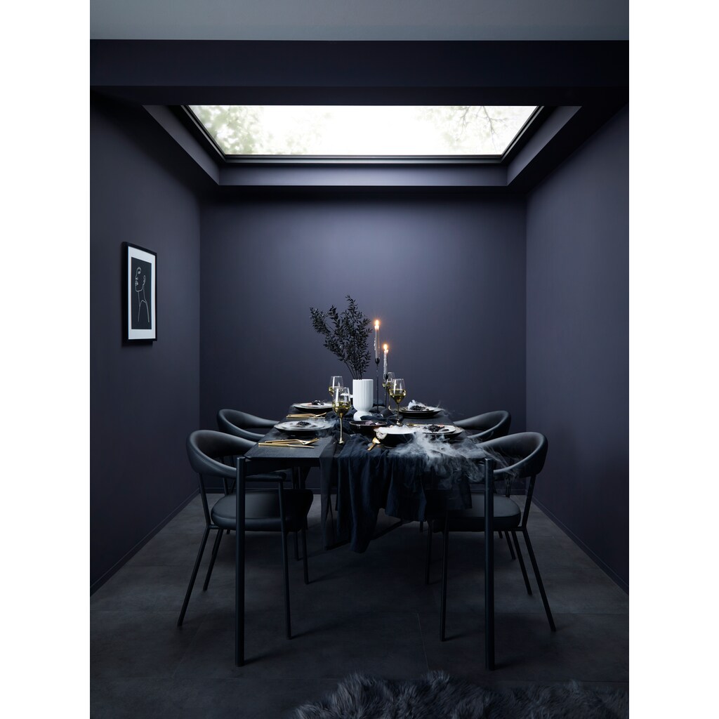 ACTONA GROUP Esszimmerstuhl »Alice«, (Set), 2 St., Kunstleder, aus schönem Kunstleder Bezug, schwarze Metallbeine, Sitzhöhe 48 cm