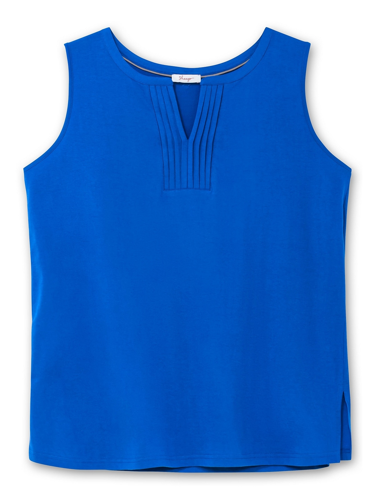 Sheego Tanktop »Große Größen«, aus Jersey, mit Biesen am Ausschnitt