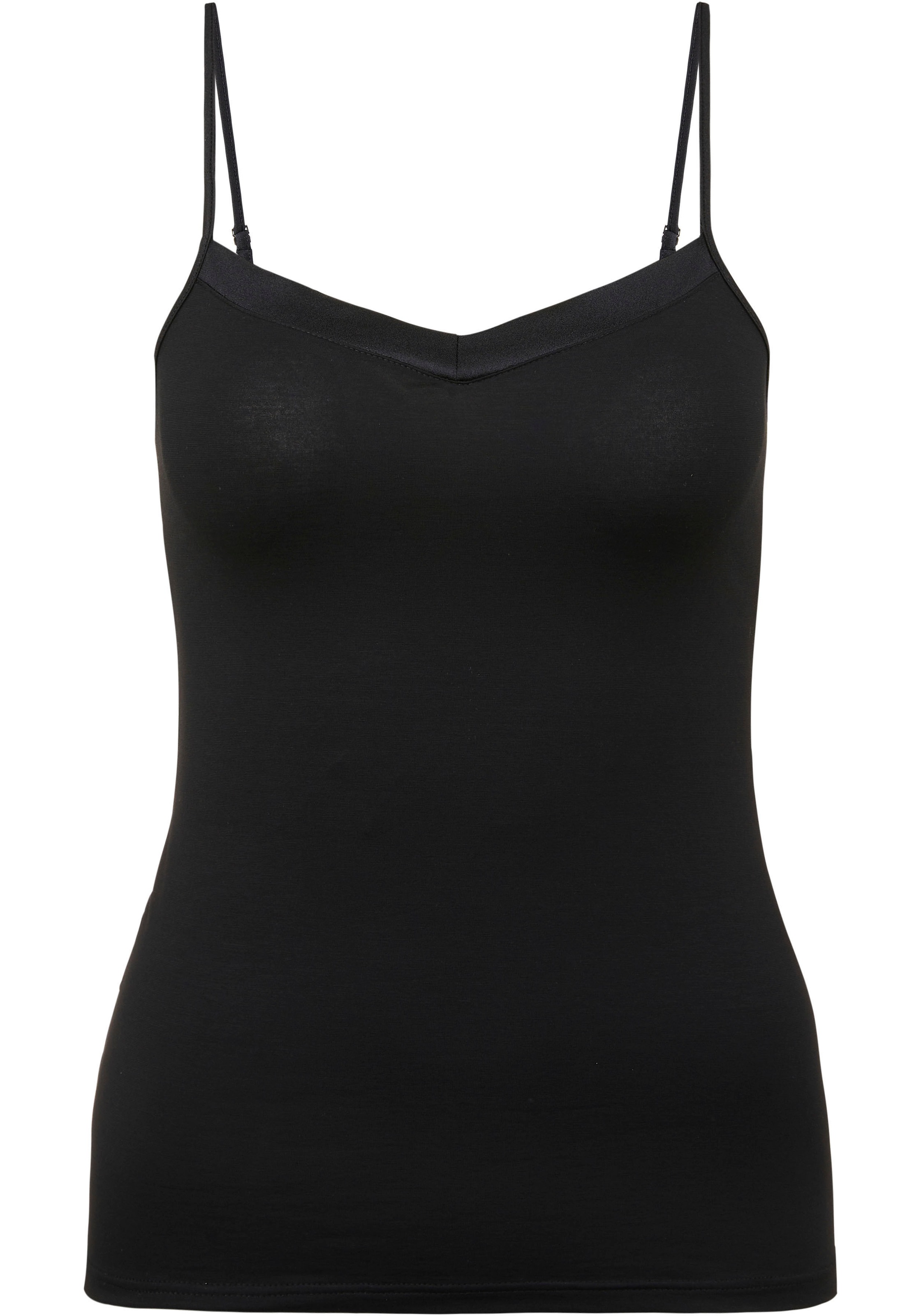 CALIDA Spaghettitop "Cate" Satin-Einsatz, Single Jersey Qualität, elastisch günstig online kaufen