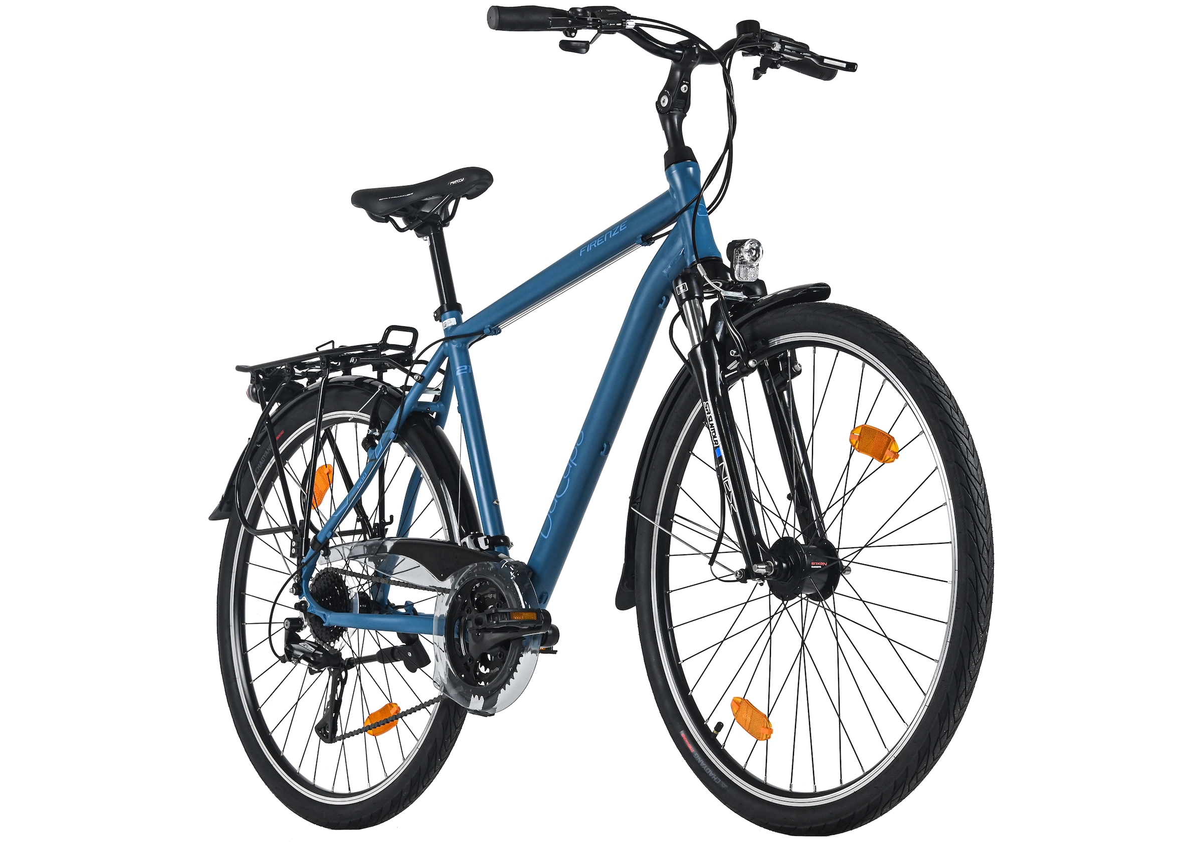 Dacapo Trekkingrad »Firenze 200 Blau 24 Gänge RH 53 cm« 24 Gang Shimano Acera Schaltwerk Kettenschaltung