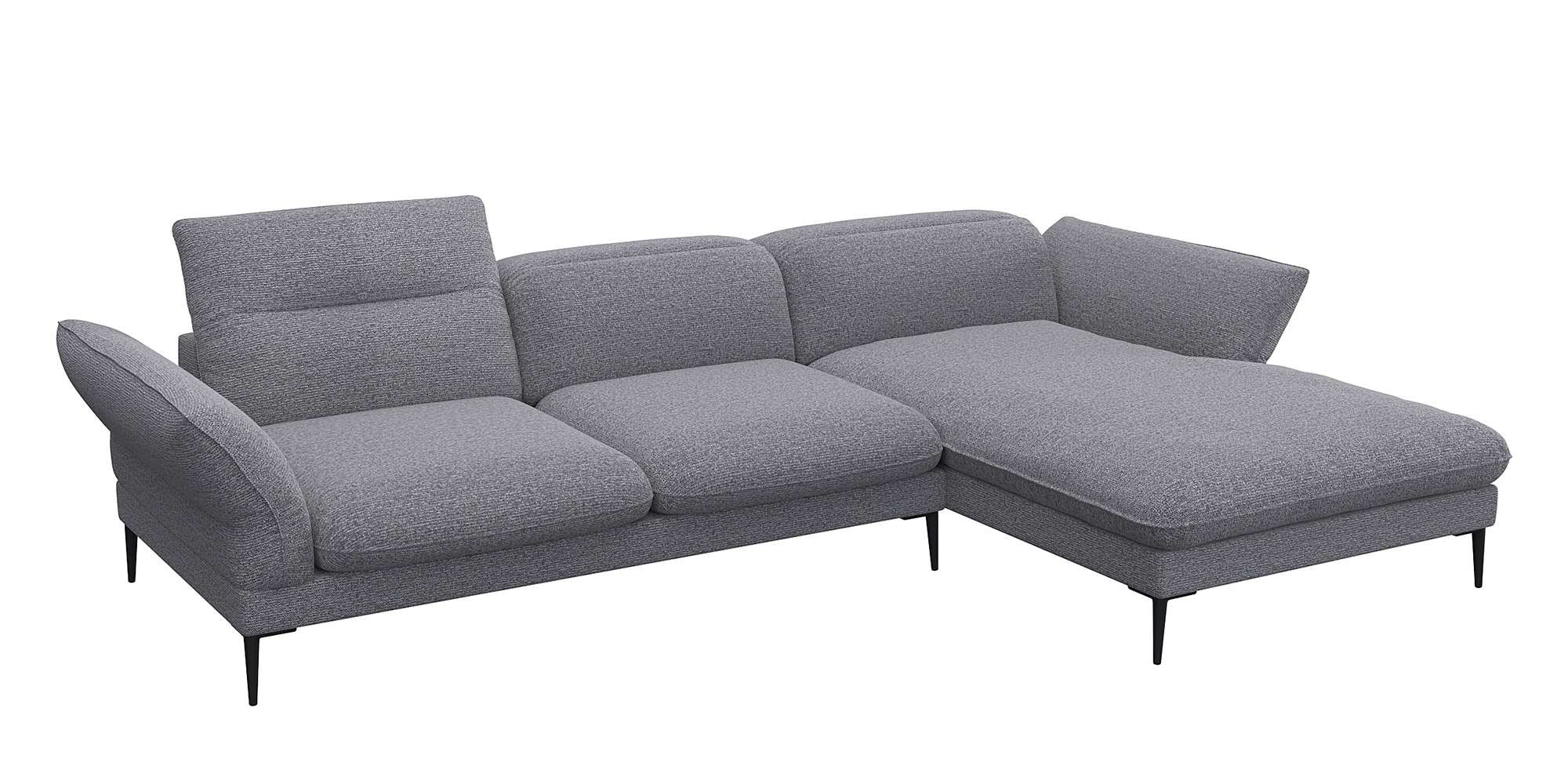 FLEXLUX Ecksofa "Salino, Funktionssofa mit Recamiere, Relaxsofa, Ecksofa", günstig online kaufen