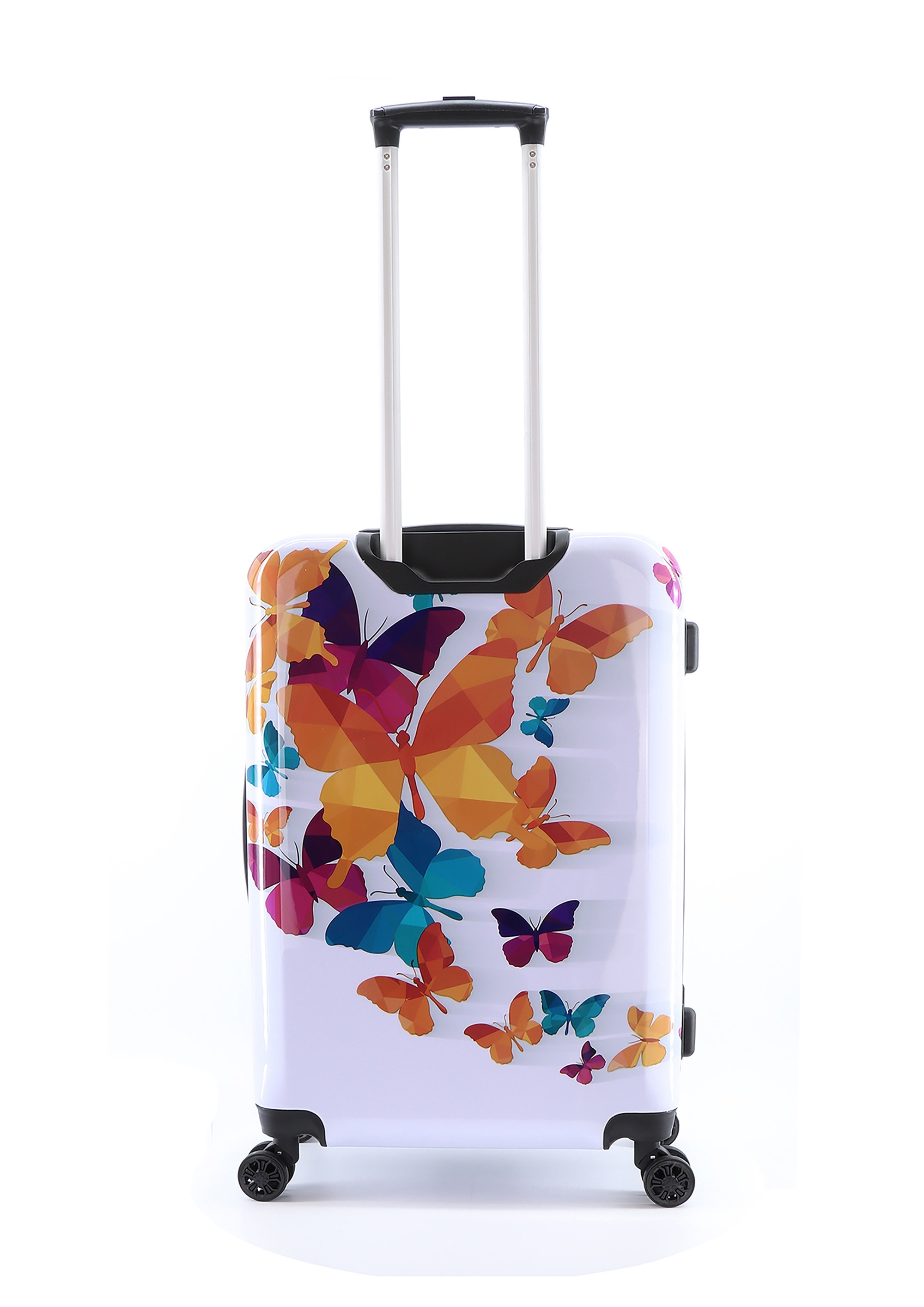 Saxoline® Koffer »Schmetterling«, mit arretierbarem Aluminium-Trolleysystem
