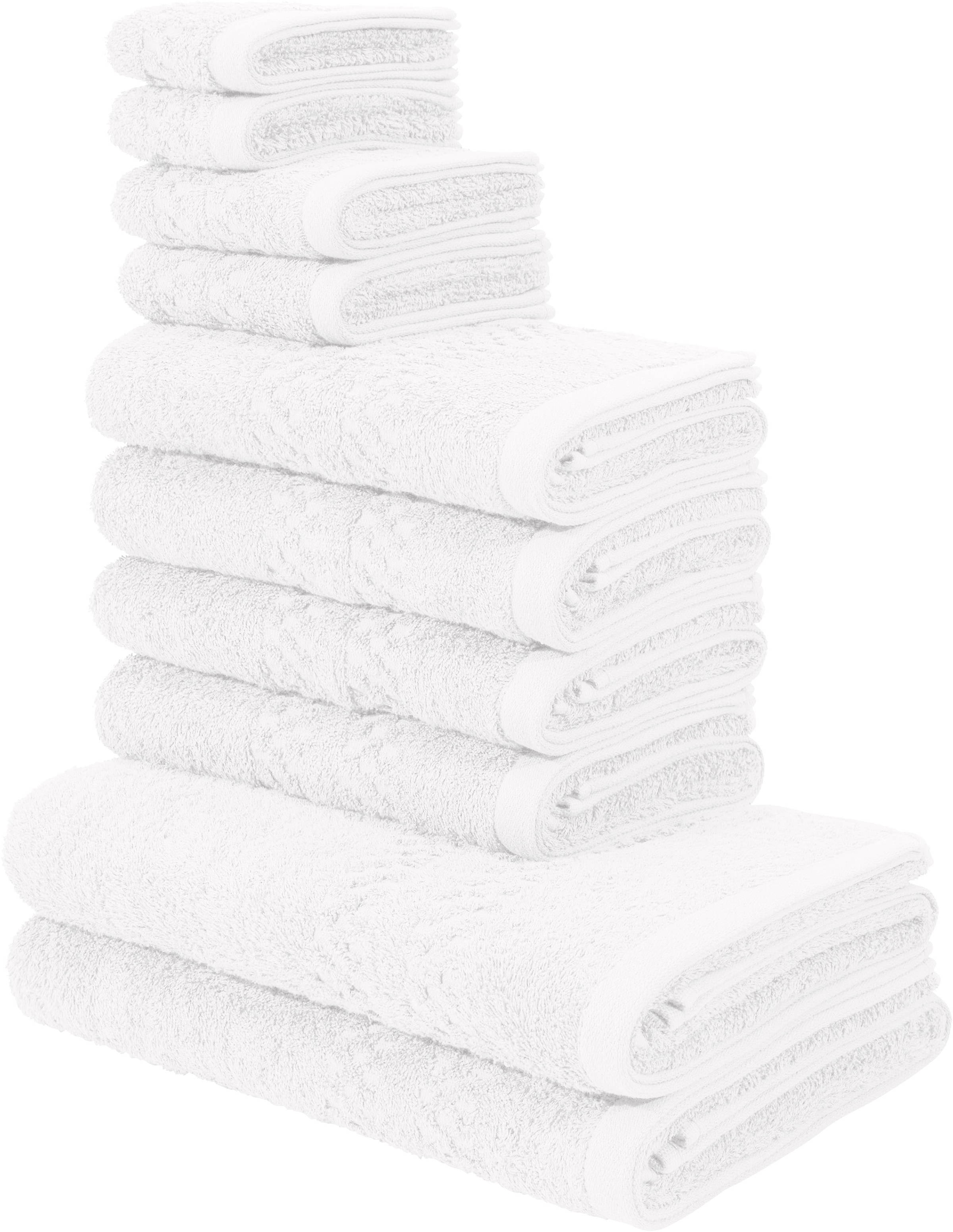 OTTO home Handtuch Set "Regona, als 10 tlg Set und Serie, Premium Handtücher, 500 gr/m²" Set 10 Stk. Frottier Duschtücher, Handtücher, Gästetücher, Seiftücher, 5 Jahre Garantie