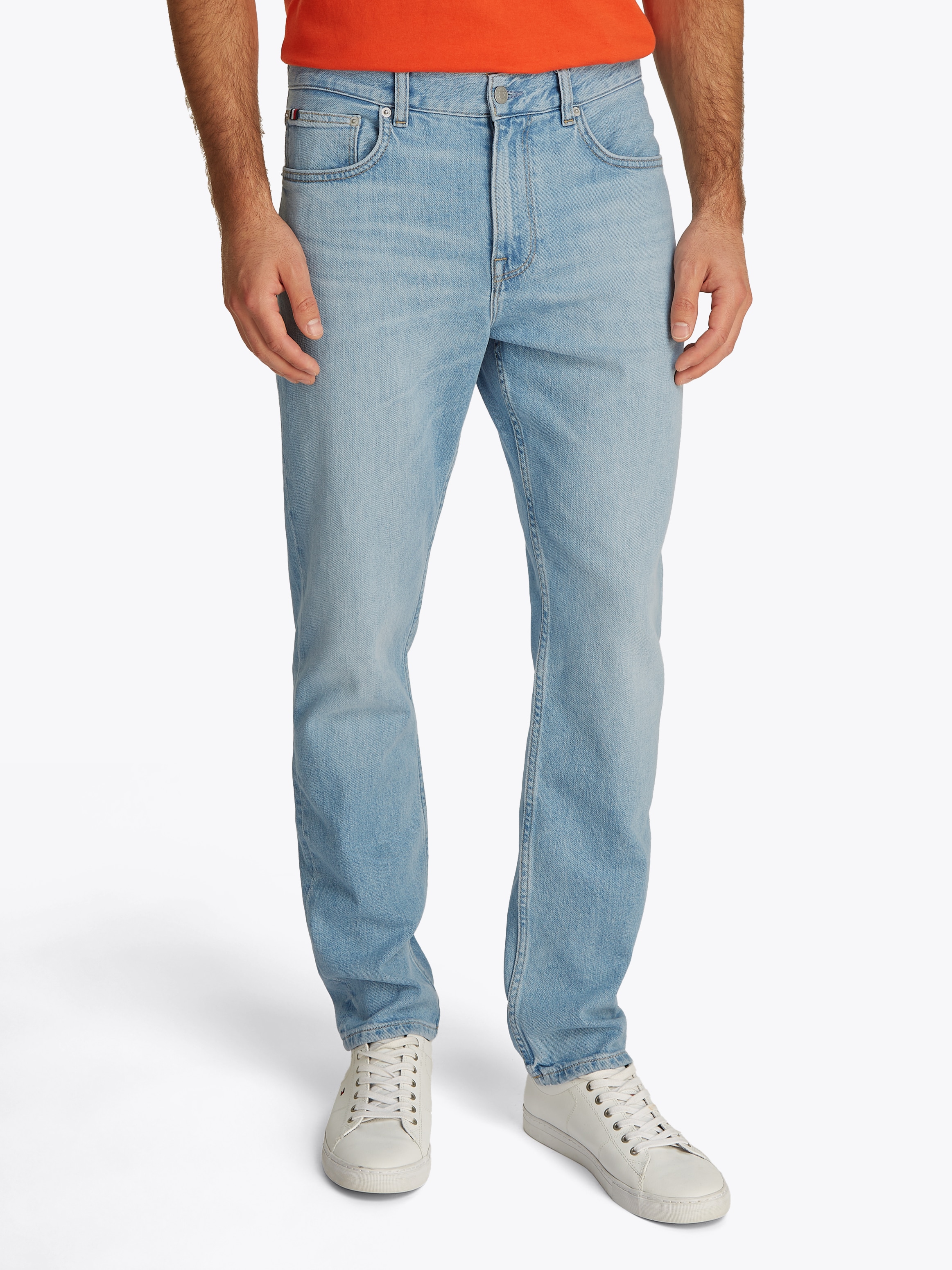 Tommy Hilfiger Straight-Jeans "STRAIGHT DENTON" in hellblauer Waschung günstig online kaufen