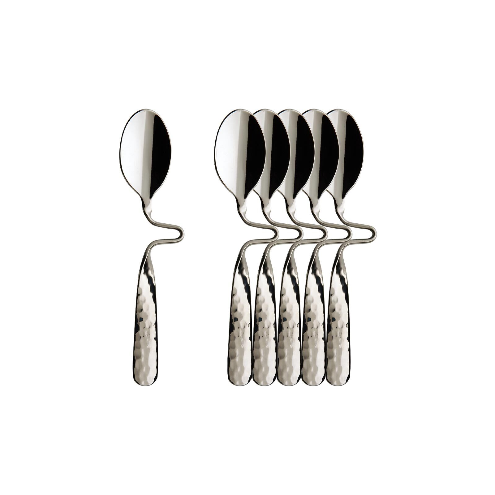 Villeroy & Boch Esslöffel "Espresso-/Mokkalöffel NewWave Caffè Spoon 12 cm 6er Set silber" Spülmaschinenfest