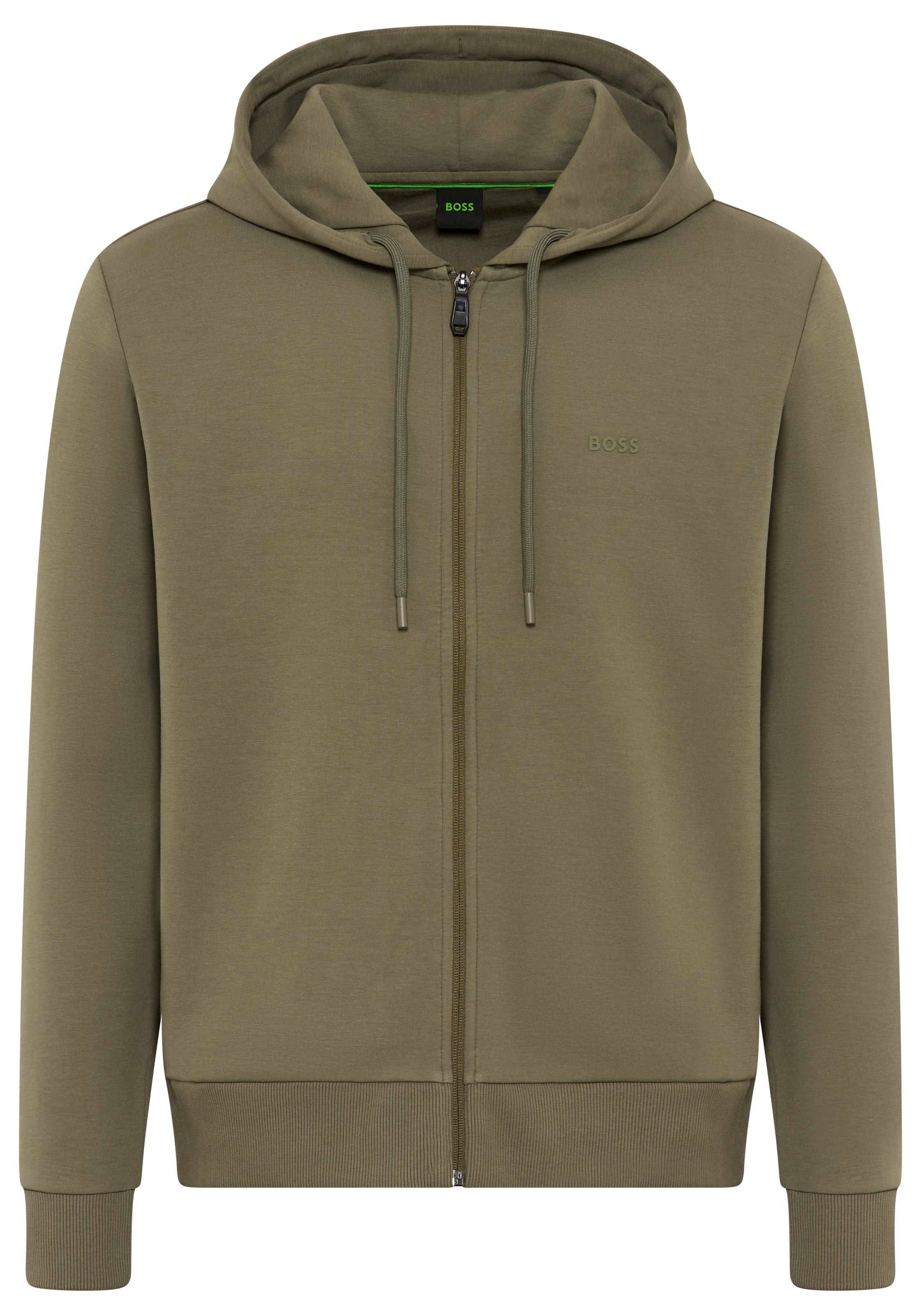 BOSS GREEN Kapuzensweatjacke "Saggy" mit BOSS Aufdruck günstig online kaufen