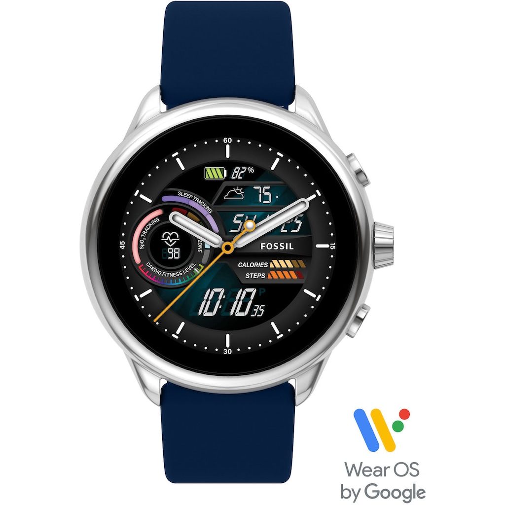 Fossil Smartwatches Smartwatch »Fossil Gen 6 Display Wellness Edition FTW4070« (Wear OS by Google)