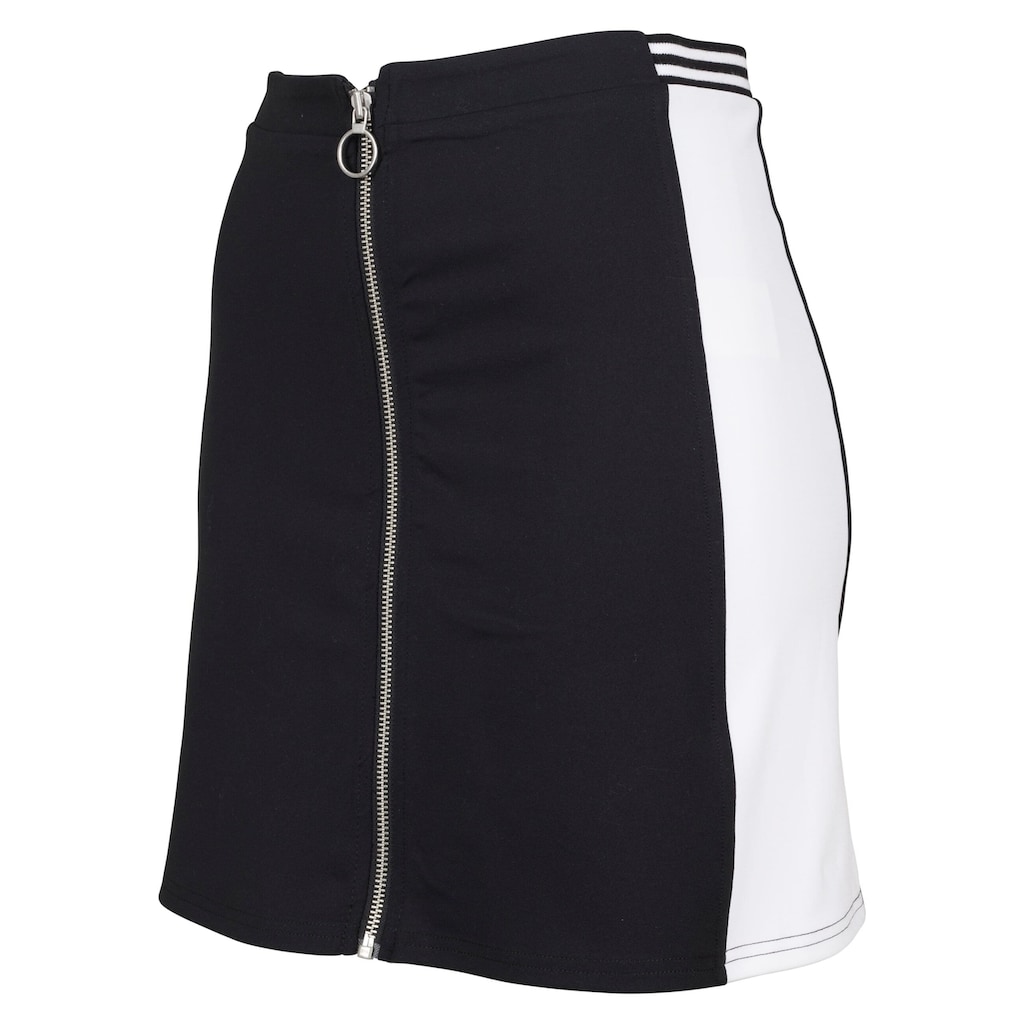 URBAN CLASSICS Jerseyrock »Urban Classics Damen Ladies Zip College Skirt«, (1 tlg.)