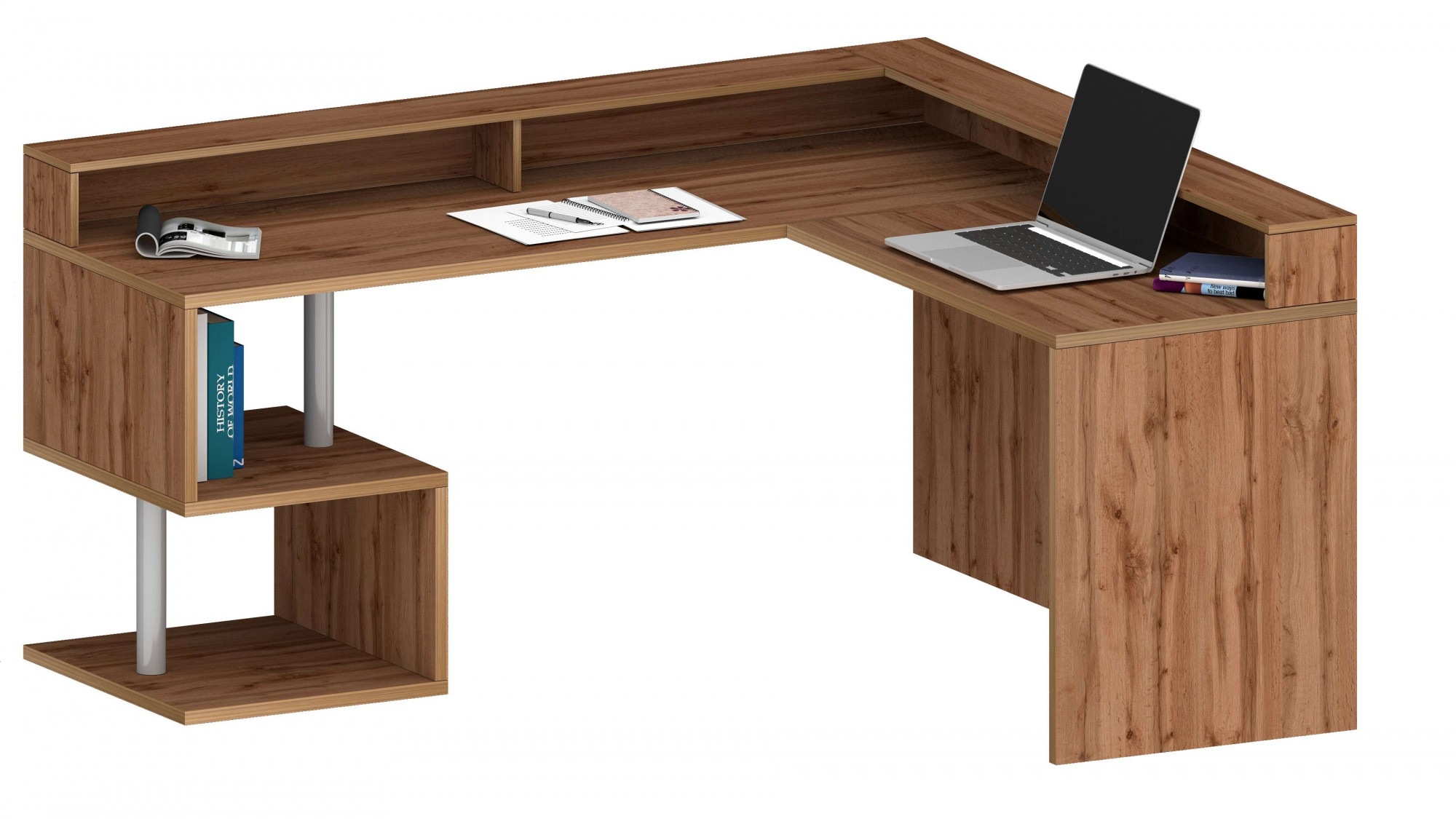 Home affaire Eckschreibtisch "Esse, Schreibtisch im modernen Design" mit od günstig online kaufen