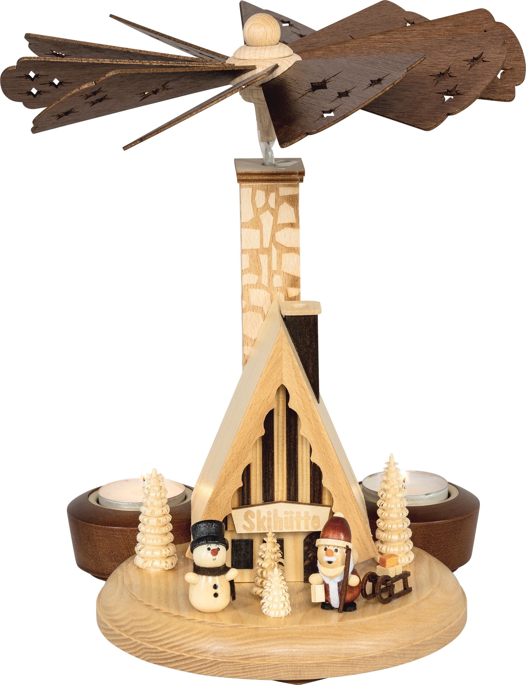 SAICO Original Weihnachtspyramide "Tischpyramide und Räucherhaus, Schneeman günstig online kaufen