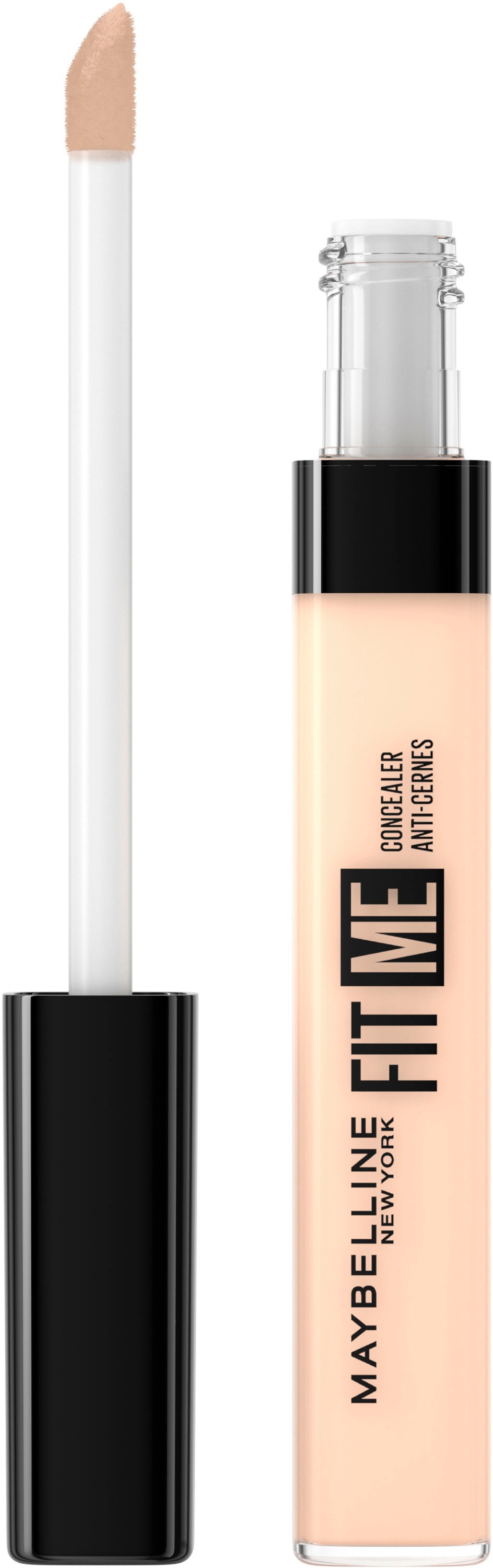 Damen Concealer "FIT ME", 6,8ml, beige, MAYBELLINE NEW YORK, Teint-Kosmetika, mit hoher Deckkraft, hellt dunkle Stellen unter den Augen auf