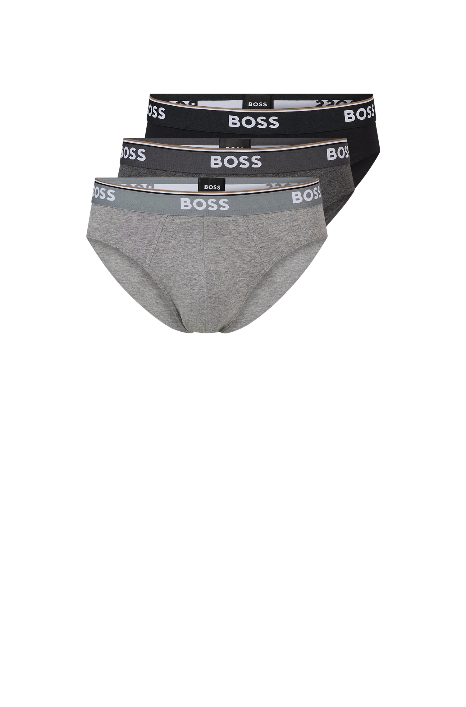 BOSS Slip, (Packung, 3er-Pack), mit Logo Webbund