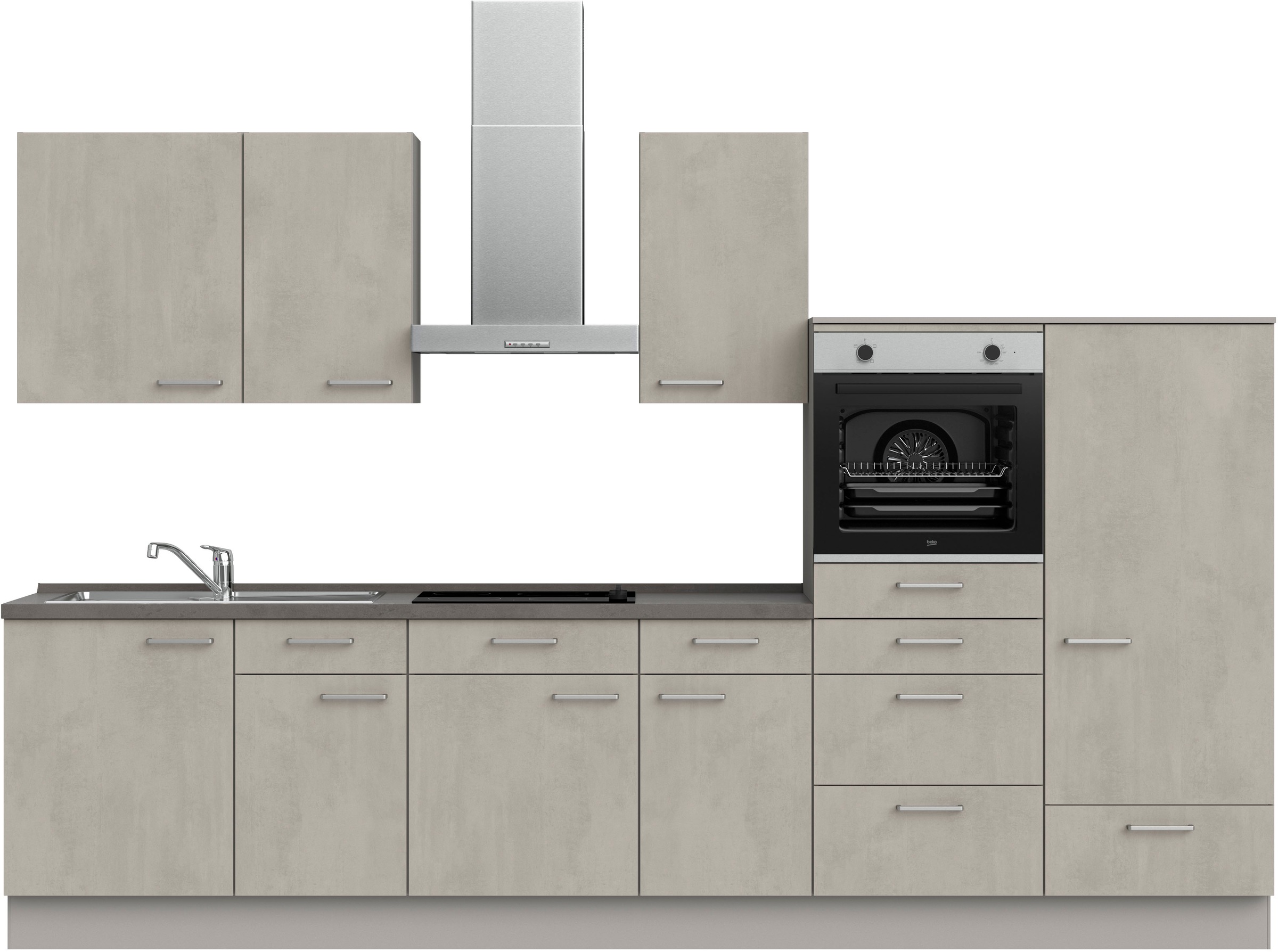 nobilia Küchenzeile ""Riva I"" vormontiert, Ausrichtung wählbar, Breite 330 günstig online kaufen