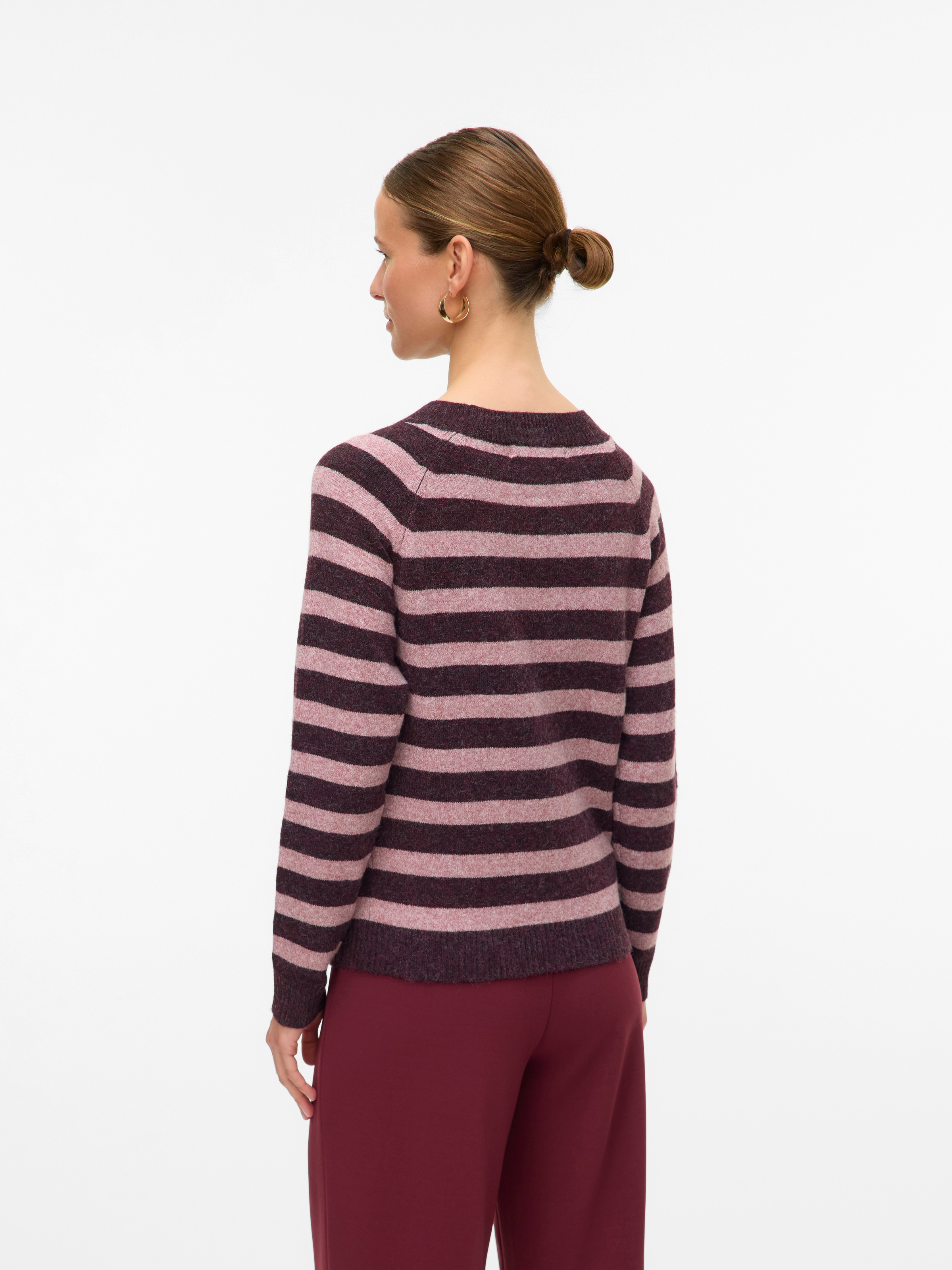 Vero Moda "VMDOFFY LS O-NECK BLOUSE GA NOOS" Materialmix, regular fit günstig online kaufen