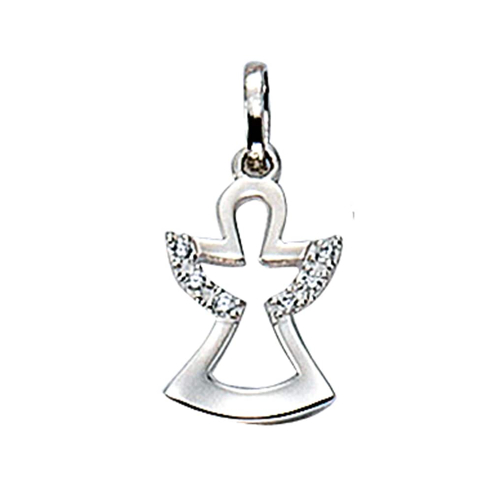 Adelia´s Charm-Einhänger »925 Silber Charms Anhänger Engel«, mit Zirkonia Silberschmuck für Damen