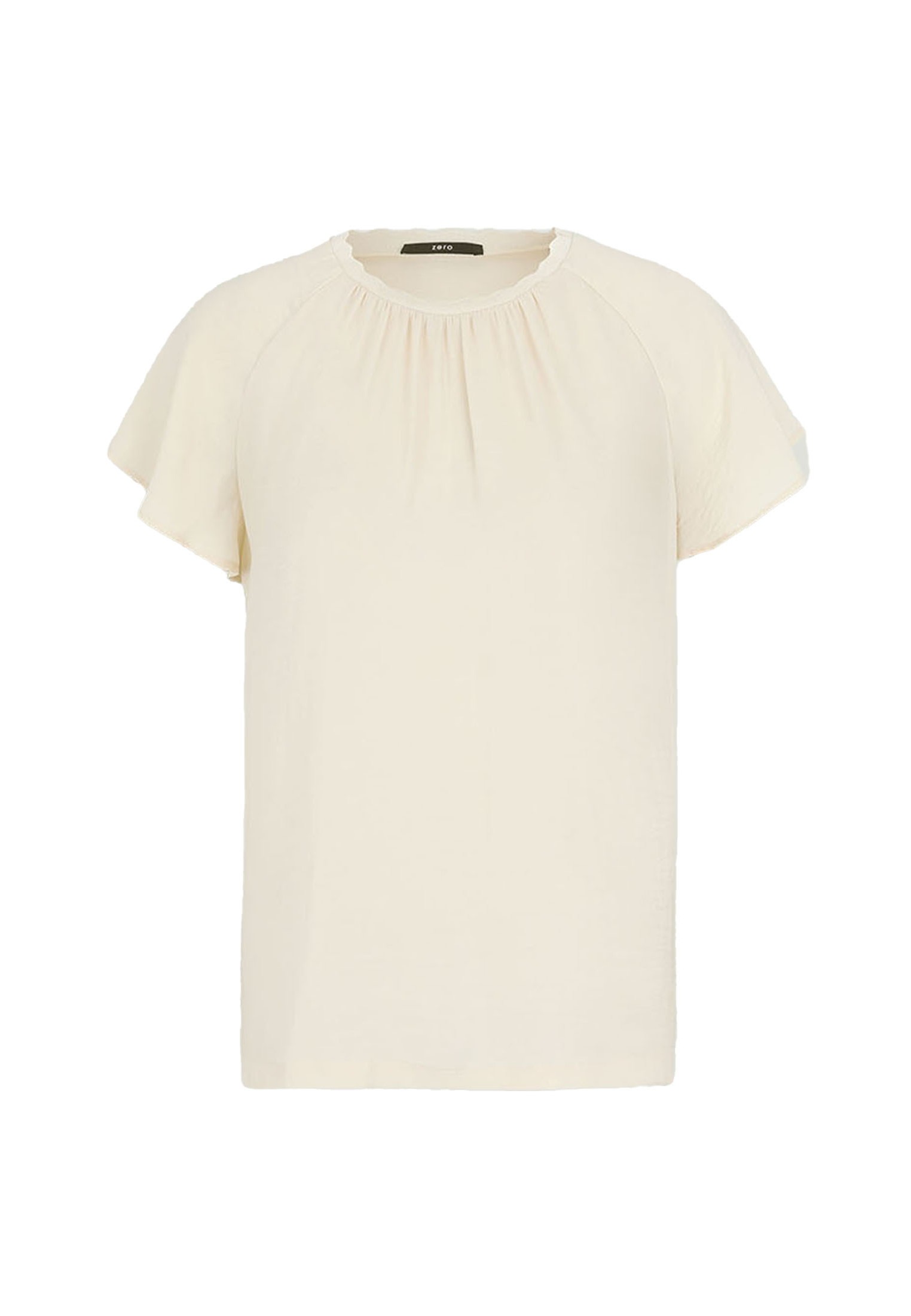 Zero Shirtbluse "zero Damen Blusenshirt mit kurzen Rüschenärmeln" günstig online kaufen