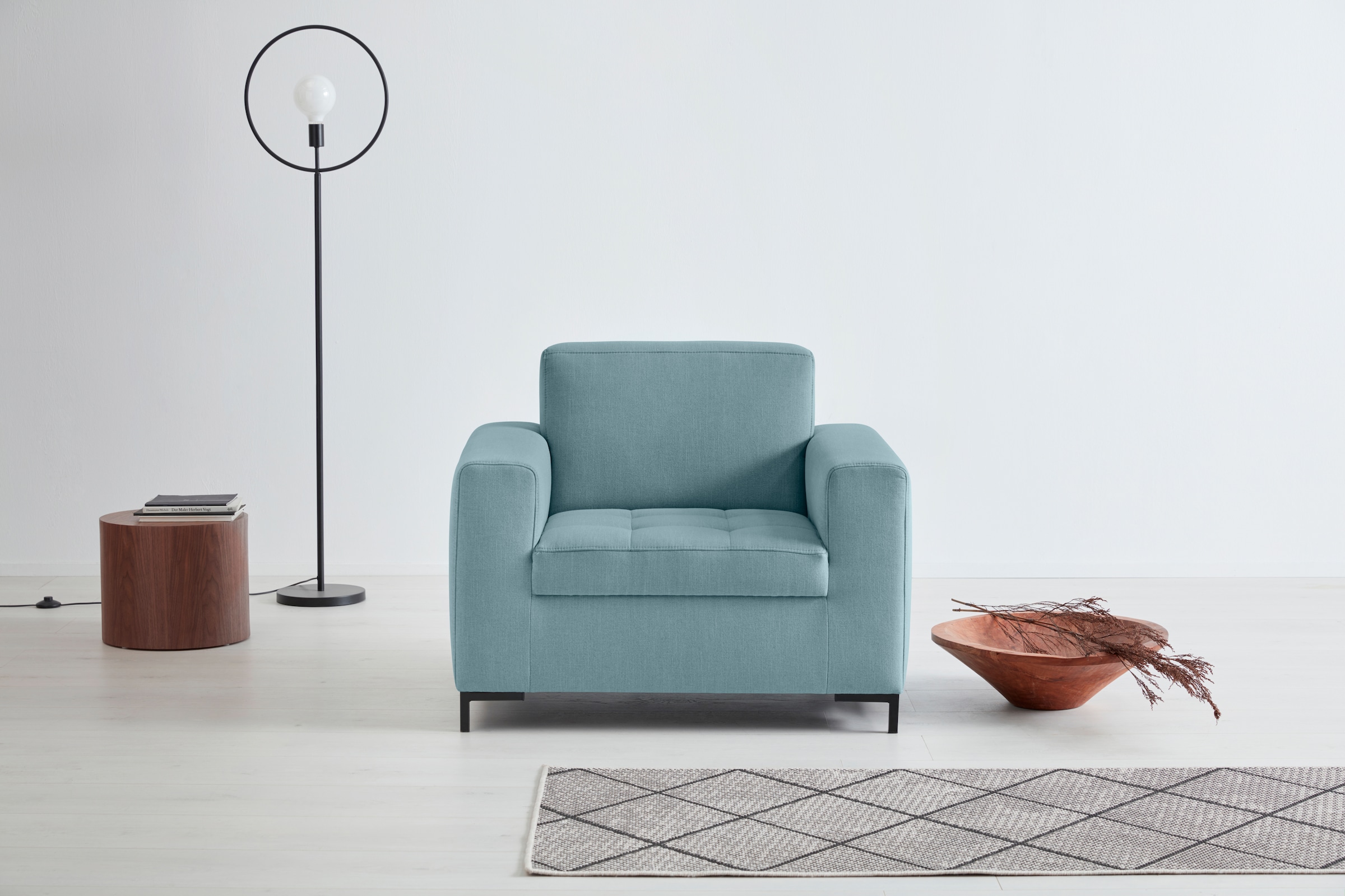 OTTO products Sessel "Grazzo Loungesessel, moderne Sitzheftung, bequemer Ei günstig online kaufen