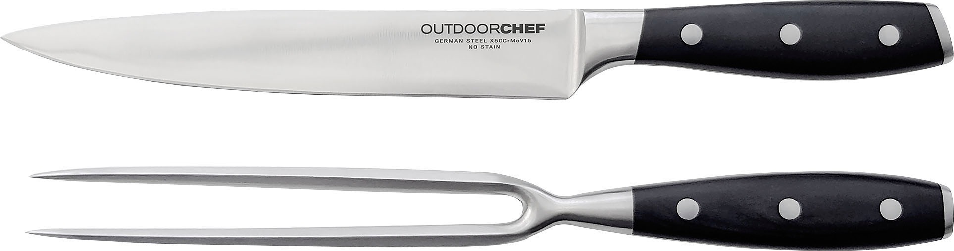 OUTDOORCHEF Grillbesteck-Set »Premium«, (2 tlg.), Tranchiermesser und Fleischgabel kaufen