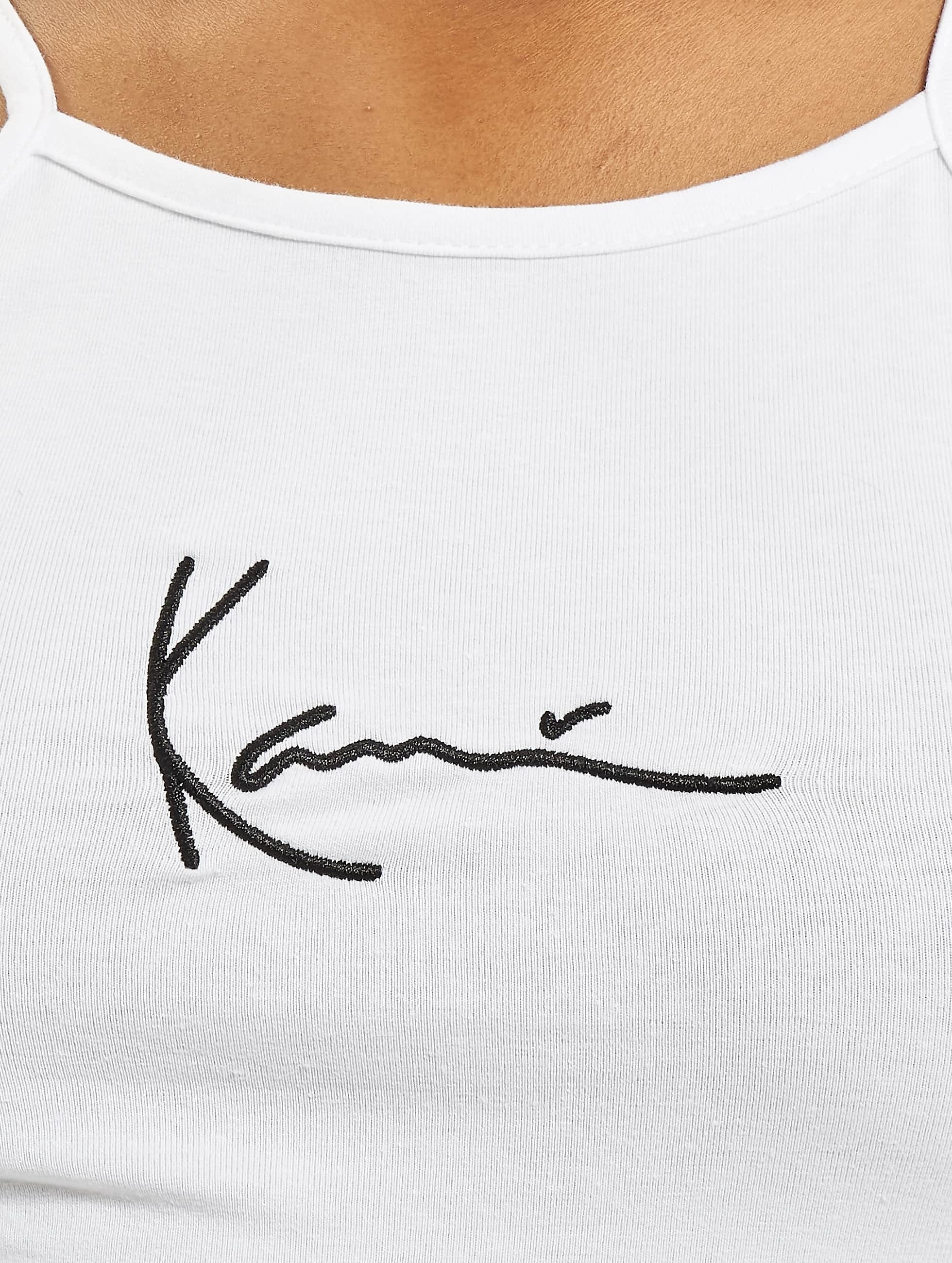 Karl Kani Muskelshirt »Karl Kani Damen KKWQ22001WHT Small Signature Tape Top«, (1 tlg.)