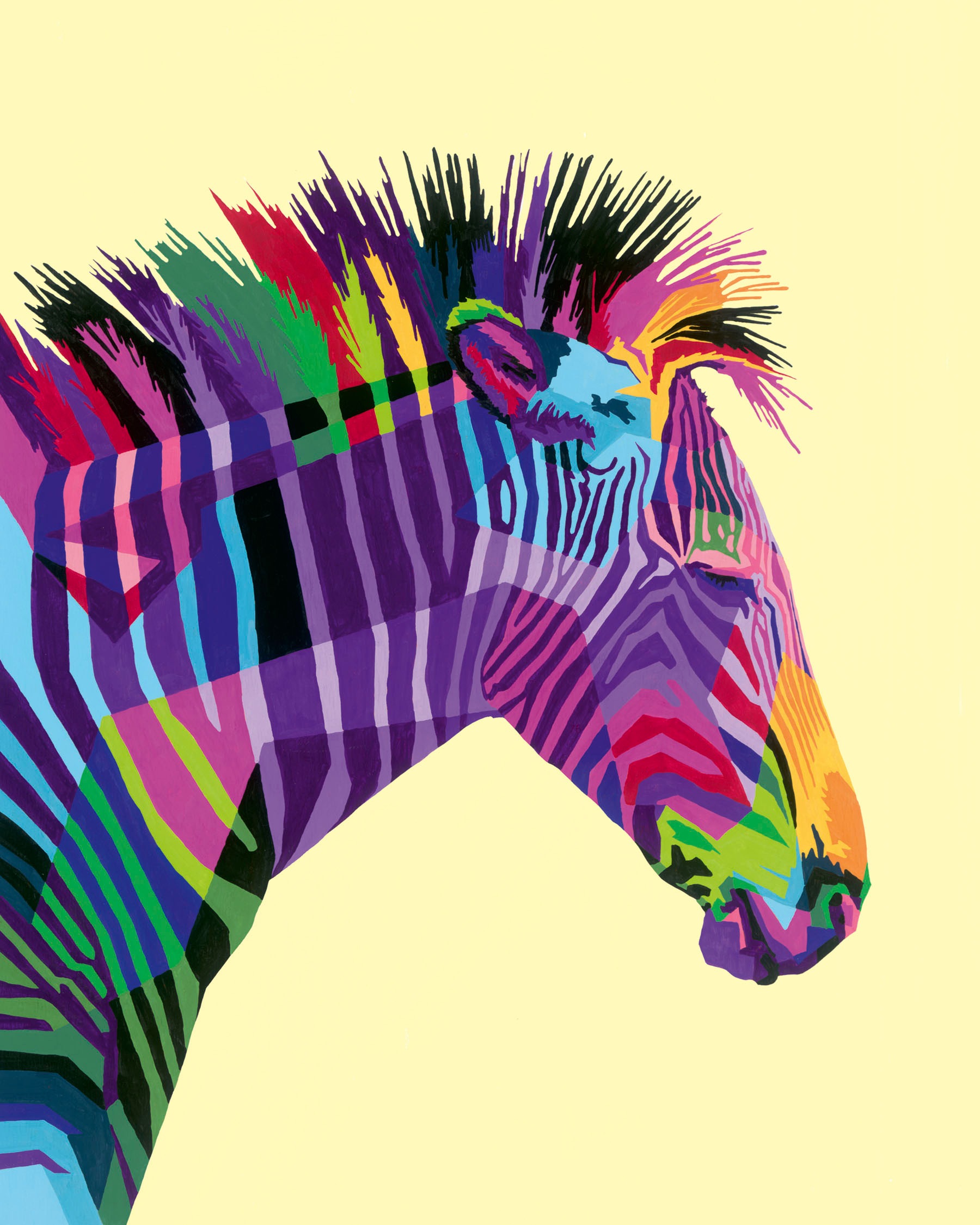 Ravensburger Malen nach Zahlen »CreArt, Funky Zebra«, Made in Europe