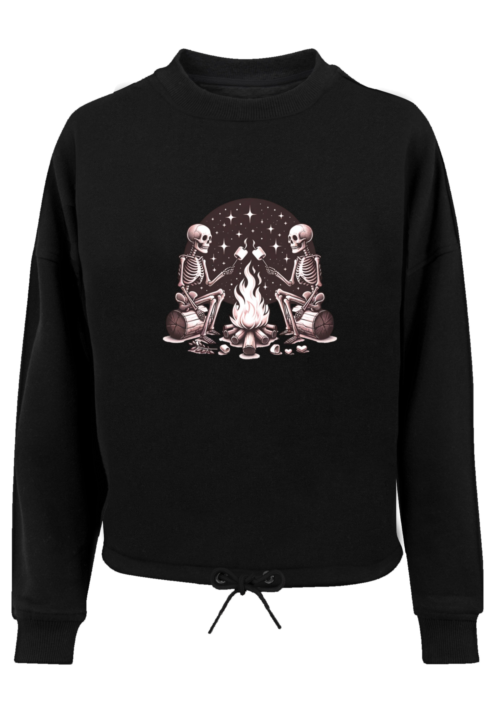 F4NT4STIC Sweatshirt »Skelette Lagerfeuer Marshmallow«, Premium Qualität