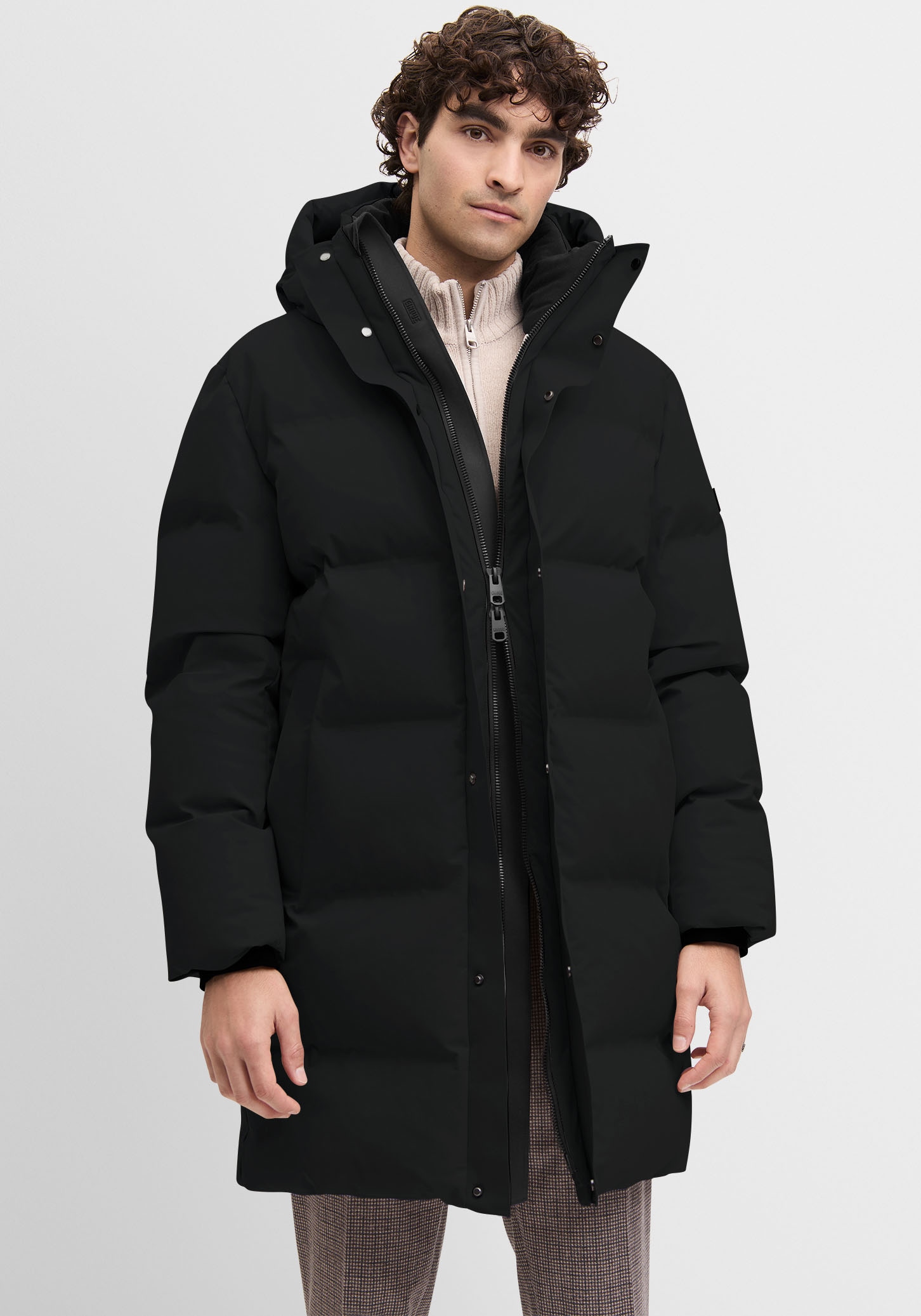 Cinque Parka "CITHERMAL" mit Kapuze mit Logopatch günstig online kaufen