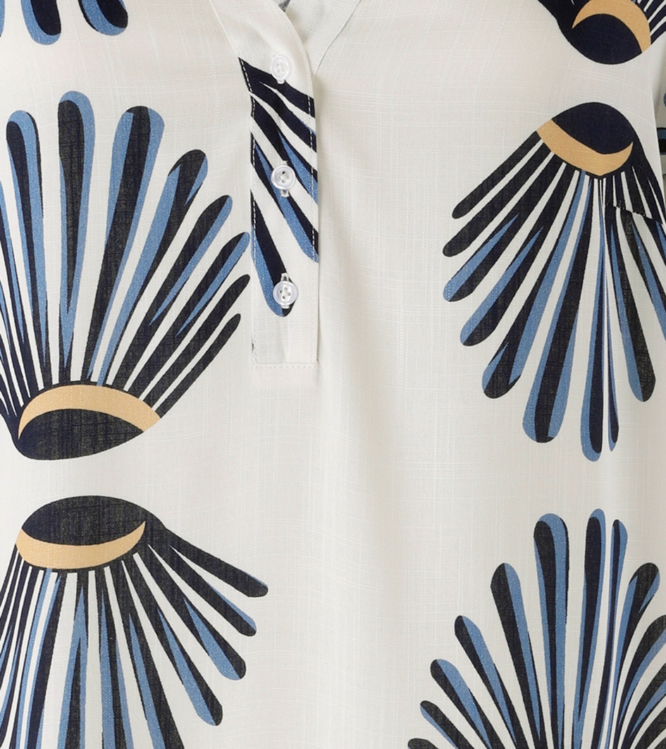 Aniston PLUS Blusenkleid aus weich fallender Viskose in Leinenoptik - NEUE KOLLEKTION