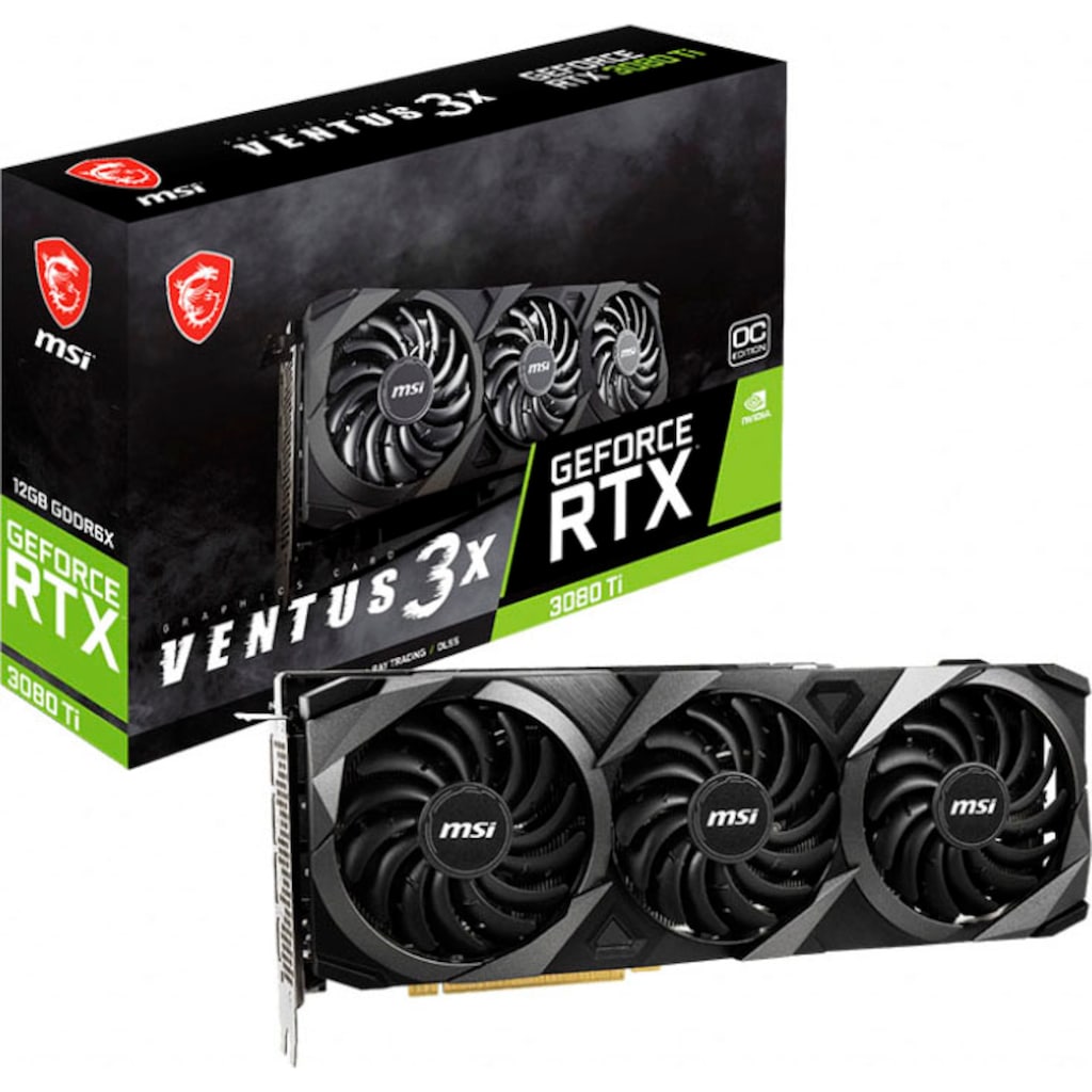 MSI Grafikkarte »MSI RTX 3080 Ti VENTUS 3X 12G OC«, 12 GB, GDDR6X