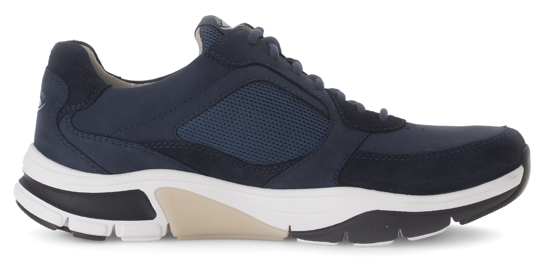 Gabor Rollingsoft Keilsneaker, Freizeitschuh, Halbschuh, Schnürschuh mit Logo an der Ferse, G-Weite