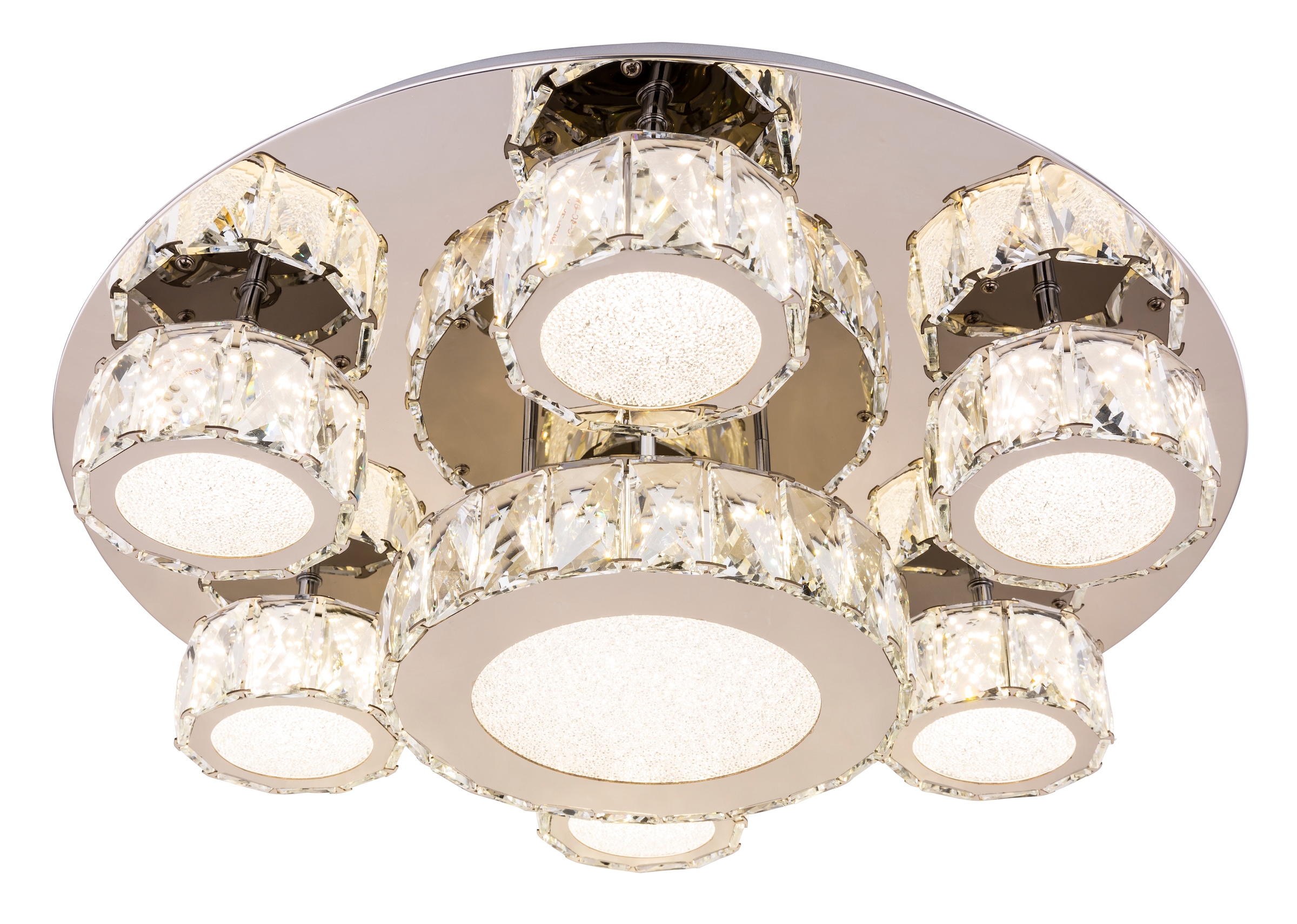 GLOBO LIGHTING LED Deckenleuchte »AMUR«, Leuchtmittel LED-Modul | LED fest integriert, Deckenlampe/rund/Wohnzimmer/Schlafzimmer/modern