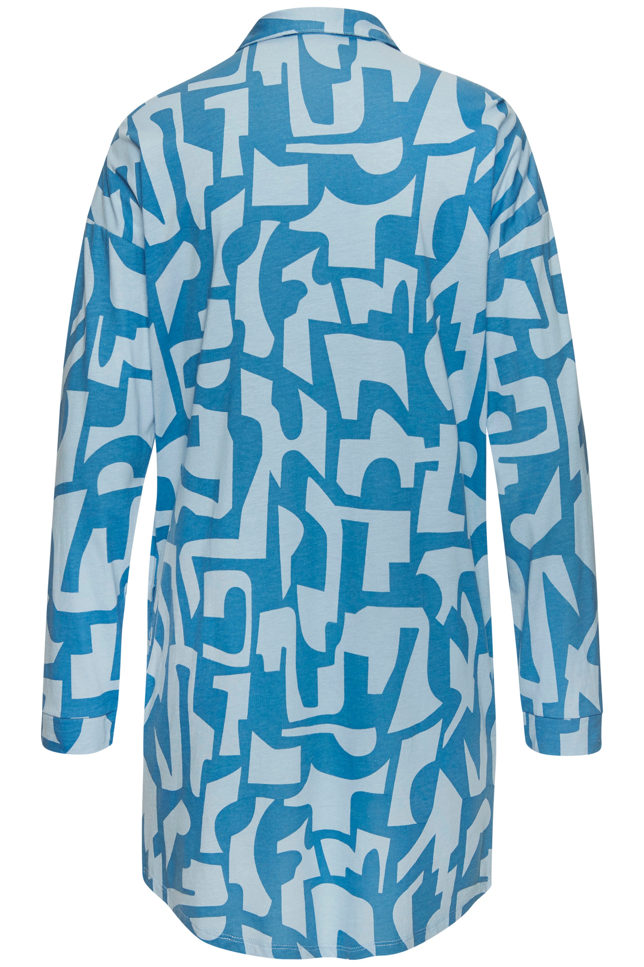 s.Oliver Nachthemd Seitennahttaschen mit grafischem Print günstig online kaufen