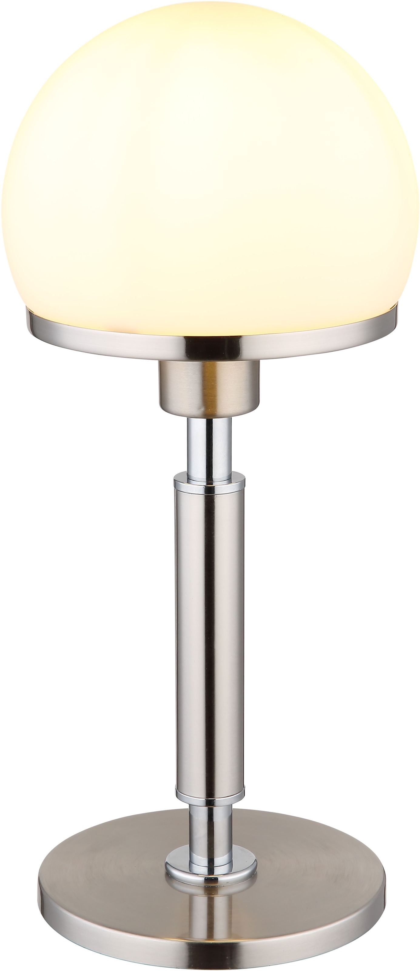 GLOBO LIGHTING Tischleuchte »HAKU«, Leuchtmittel E27 | ohne Leuchtmittel, Tischlampe/Schlafzimmer/Wohnzimmer/Glas opal