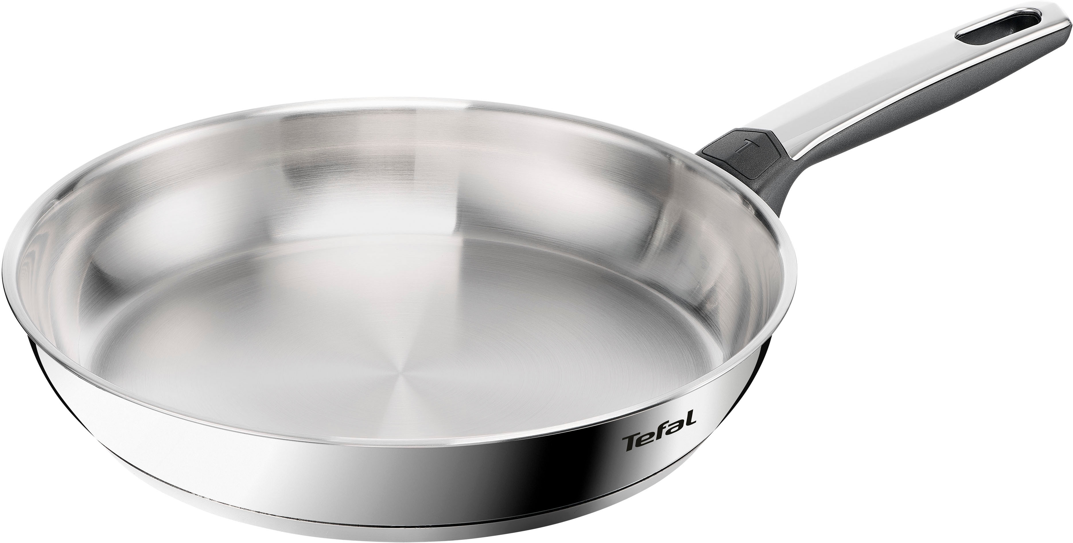 Tefal Bratpfanne "Emotion+" Edelstahl 1 tlg. Premium Edelstahl, Induktion, spülmaschinenfest, hochglanzpoliert