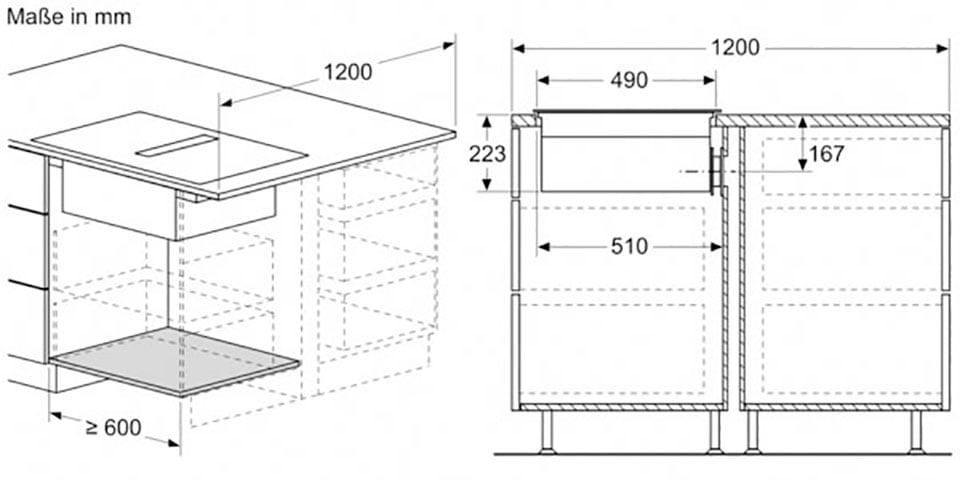 NEFF Kochfeld mit Dunstabzug »T46CB4AX2«, mit einfacher Touch Control Bedienung